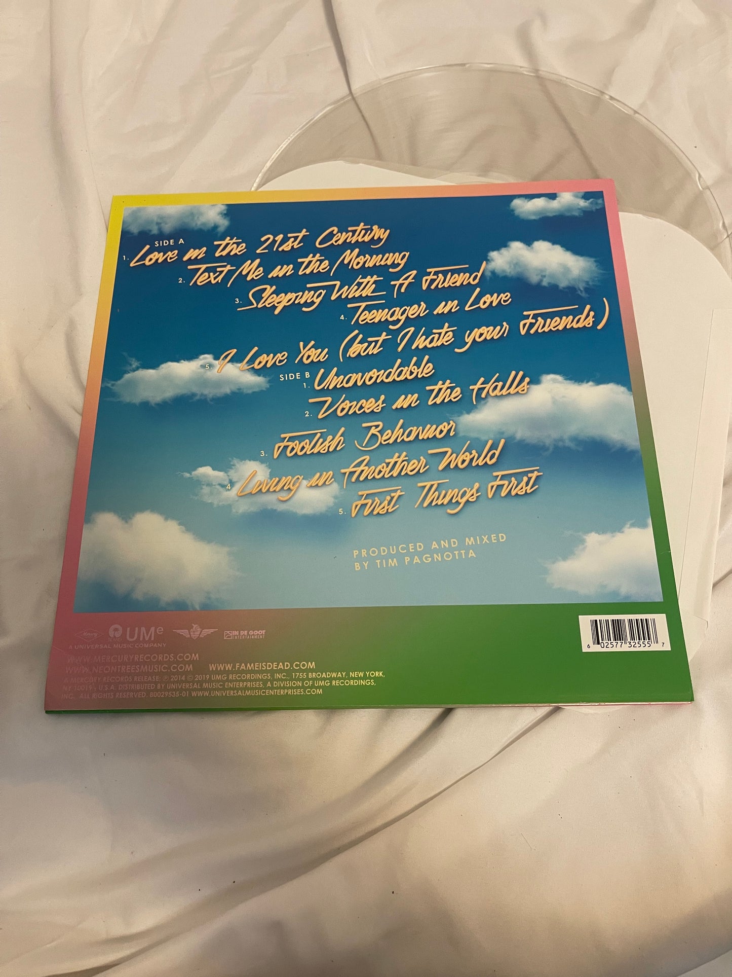 Neon Trees - Pop Psychology (Turntable Lab exclusive clear vinyl)