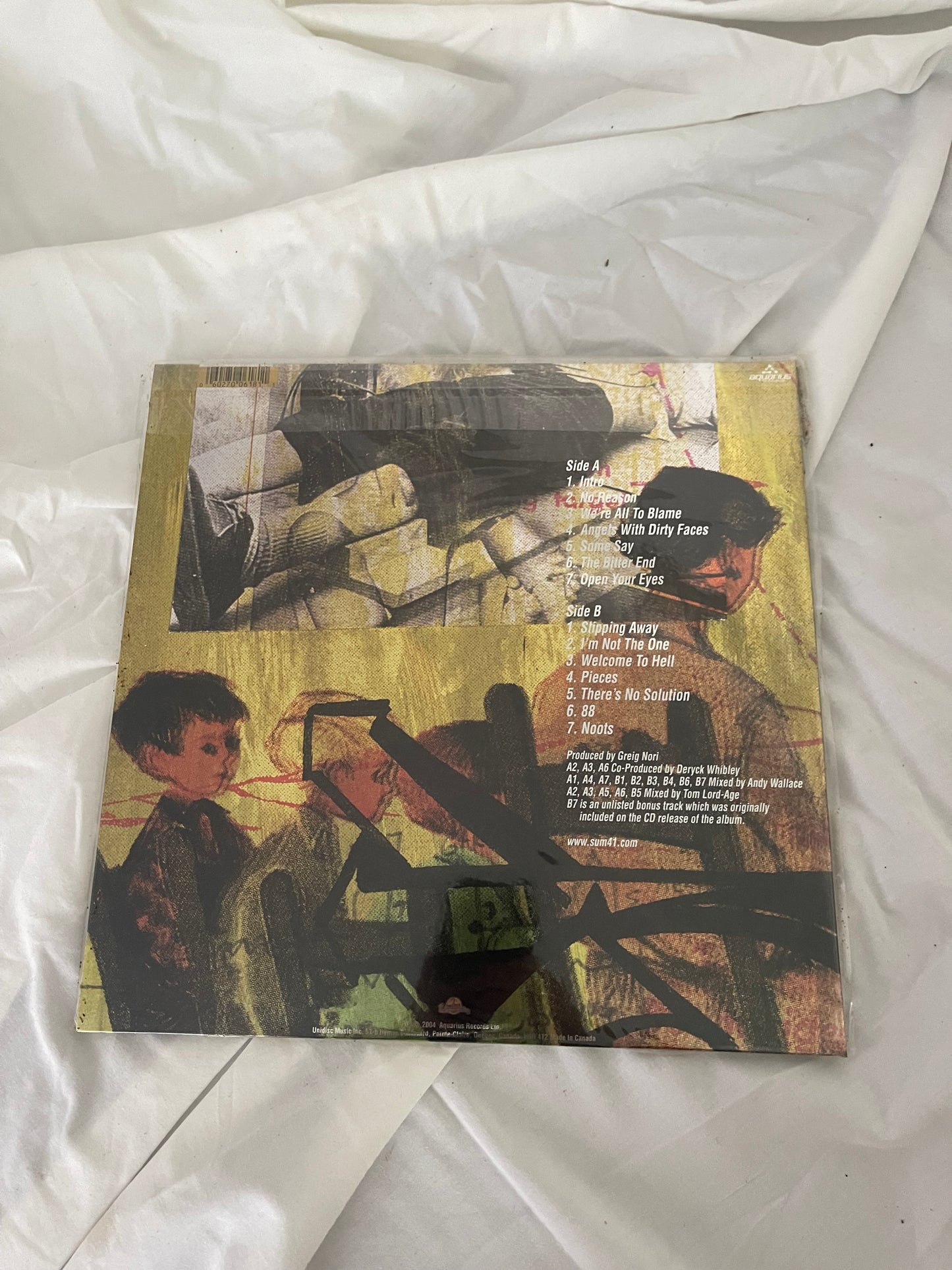 Sum 41 - Chuck (Record Store Day Canada Yellow Translucent With Red and Grey Swirls vinyl)