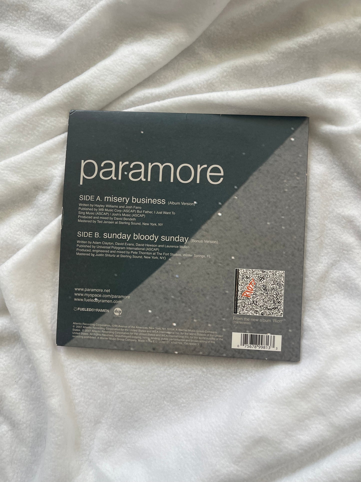 Paramore - Misery Business (limited edition gatefold red/pink vinyl)