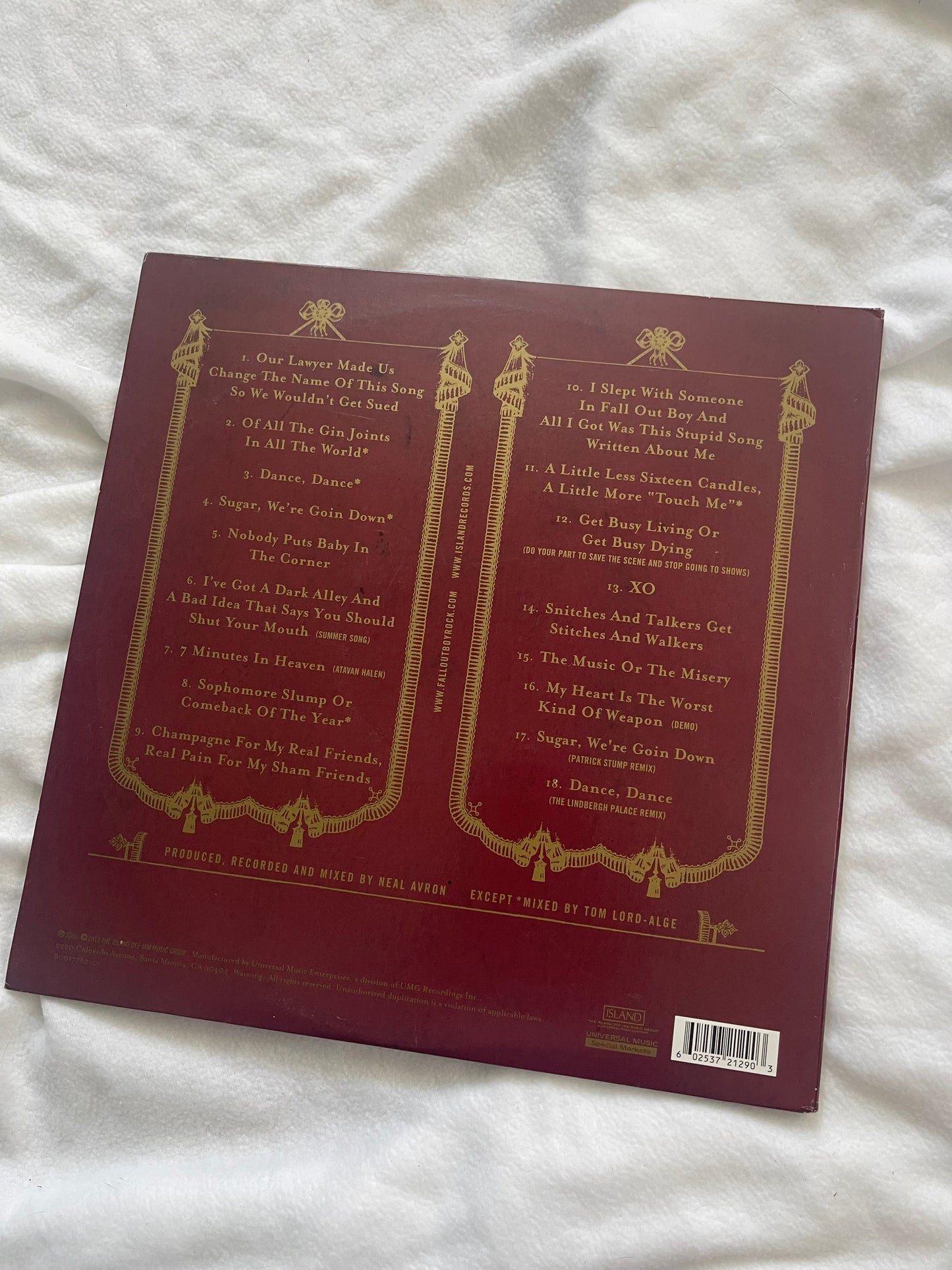 Fall Out Boy - From Under The Cork Tree (Hot Topic coke bottle vinyl)