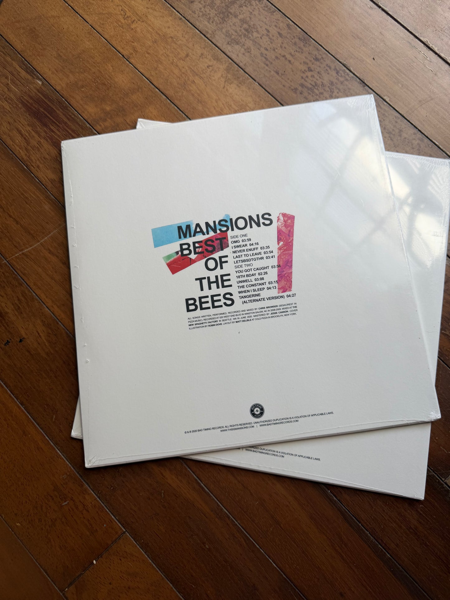 Mansions - Best Of The Bees (exclusive light blue, pink, magenta tri-color vinyl)