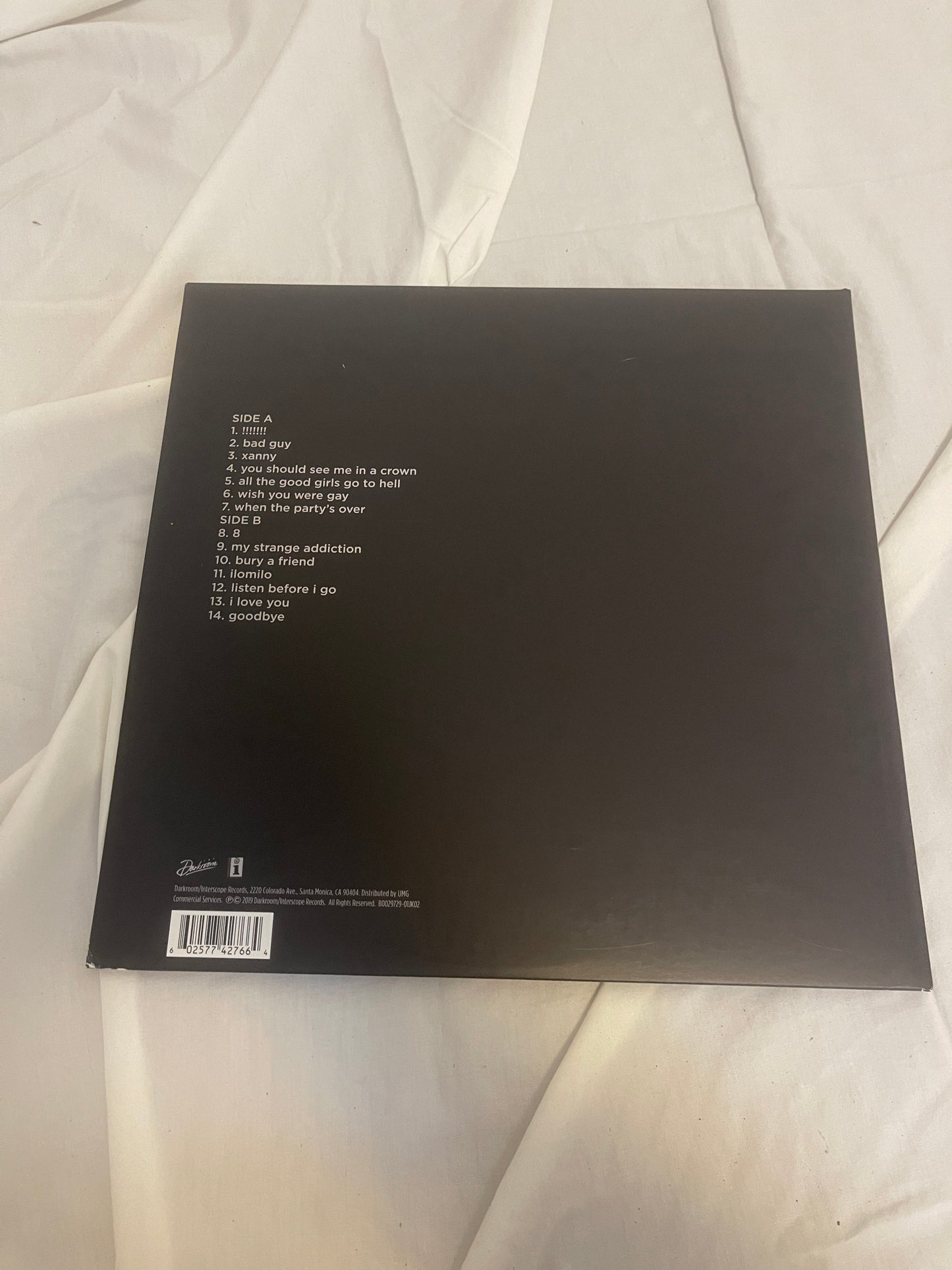 Billie Eilish - When We All Fall Asleep, Where Do We Go? (exclusive pale yellow/apricot vinyl)