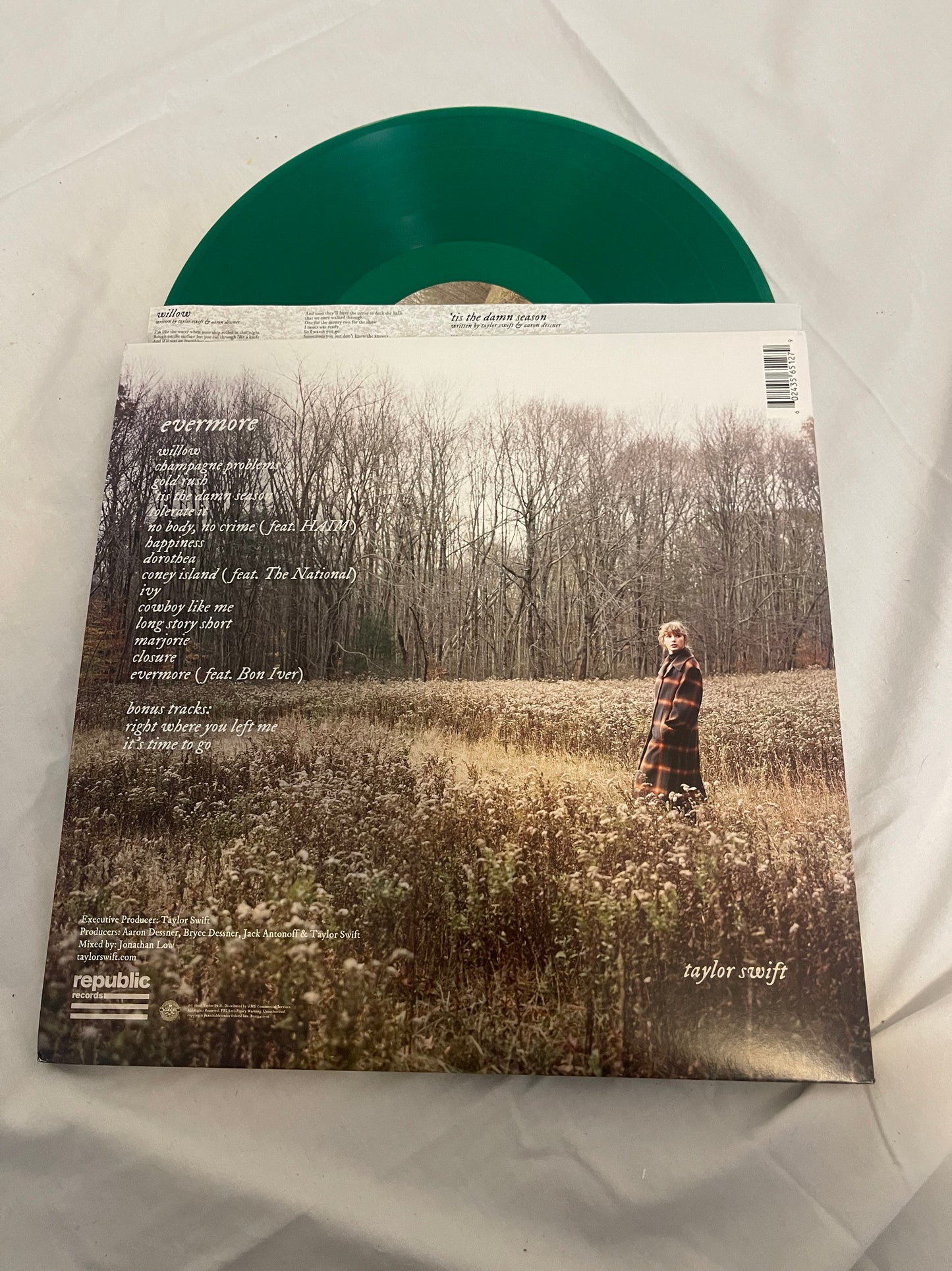 Taylor Swift - Evermore (exclusive transparent green vinyl)