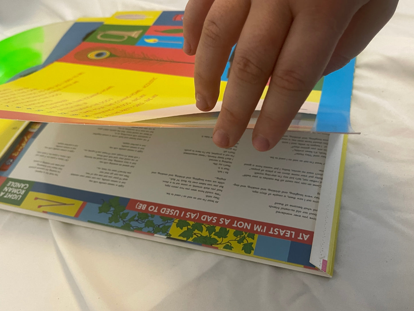 fun. - Aim And Ignite (Newbury Comics exclusive clear with opaque yellow and neon green twist vinyl)