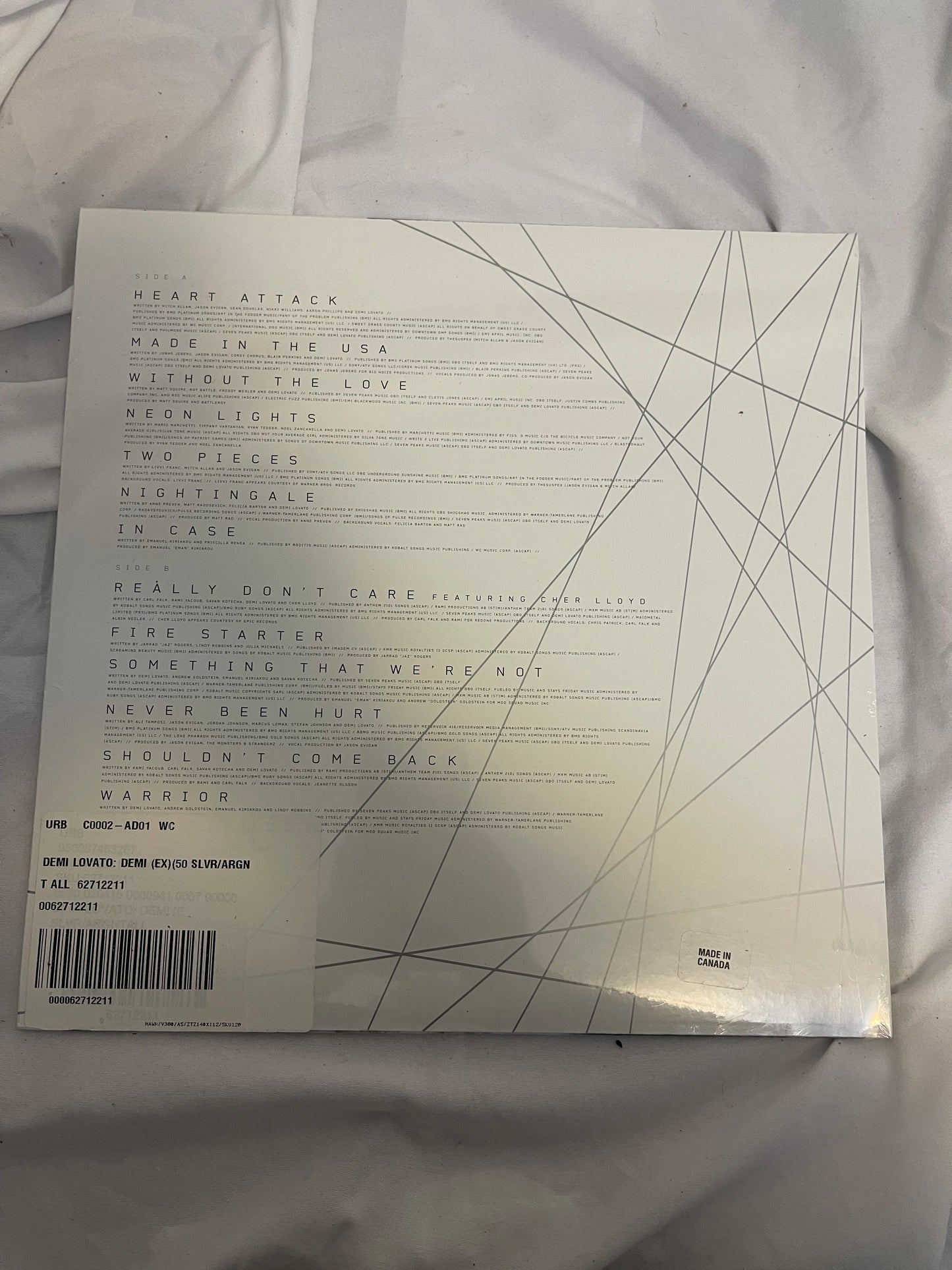Demi Lovato - Demi (Urban Outfitters exclusive clear with silver puddle vinyl)