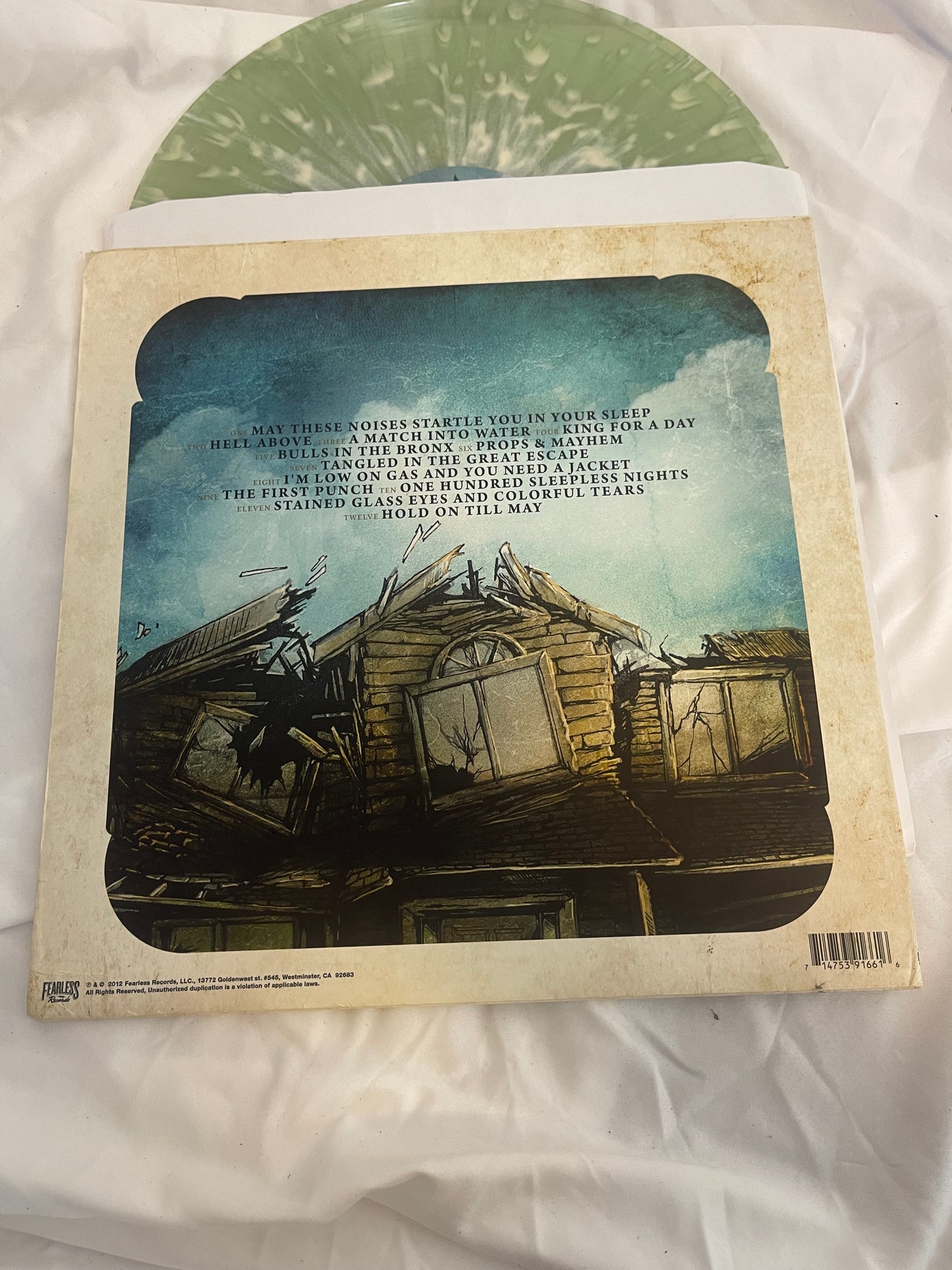 Pierce The Veil - Collide With The Sky (Coke bottle green with bone splatter vinyl)