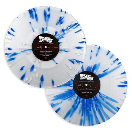 Back To The Future II - Complete Original Score (Mondo Exclusive clear with electric blue splatter vinyl)