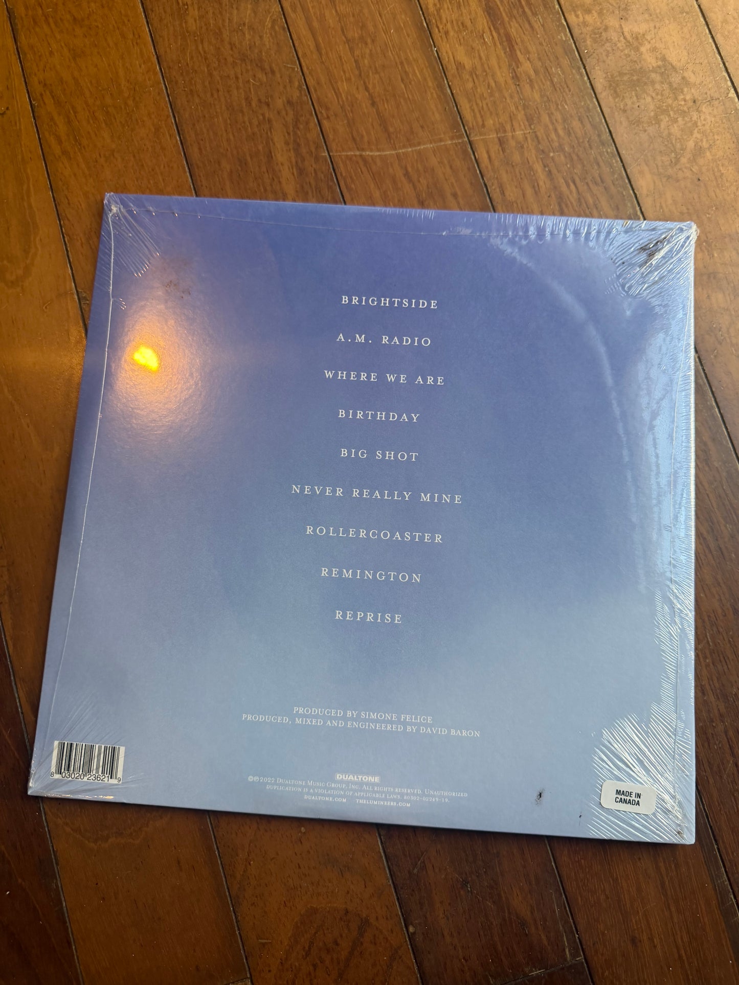The Lumineers - Brightside (Walmart exclusive blue marble partly cloudy vinyl)