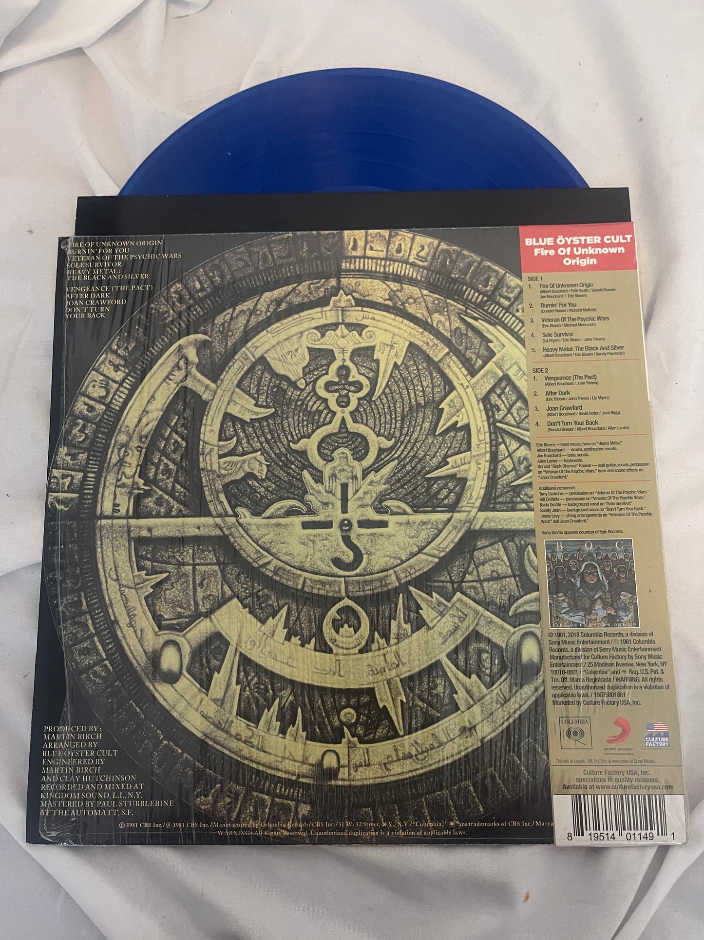 Blue Oyster Cult - Fire Of Unknown Origin (collectors edition blue vinyl)