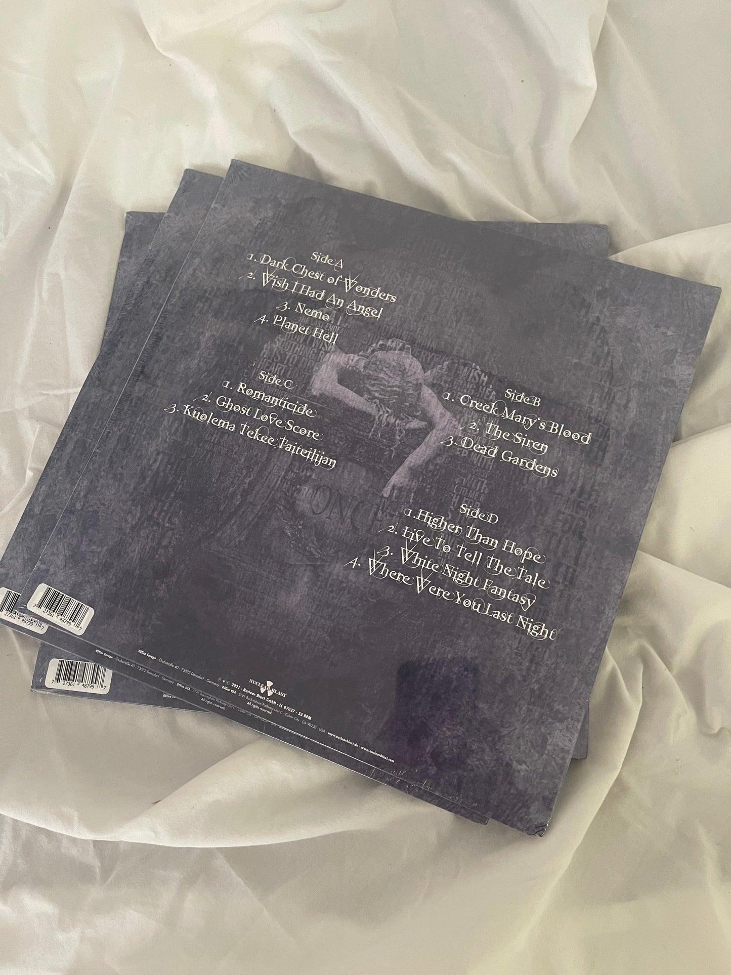 Nightwish - Once (Levykauppa Äx exclusive winter wind frost bite blue splatter vinyl)