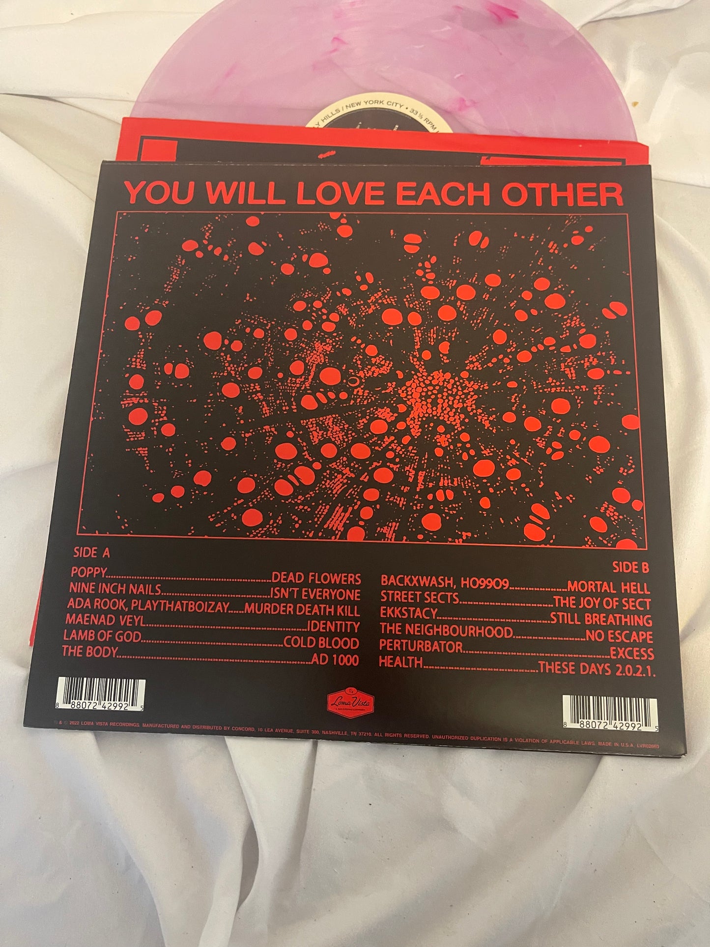 HEALTH - Disco4 :: Part II (BrooklynVegan/ revolver exclusive pink with pink and white swirls vinyl)