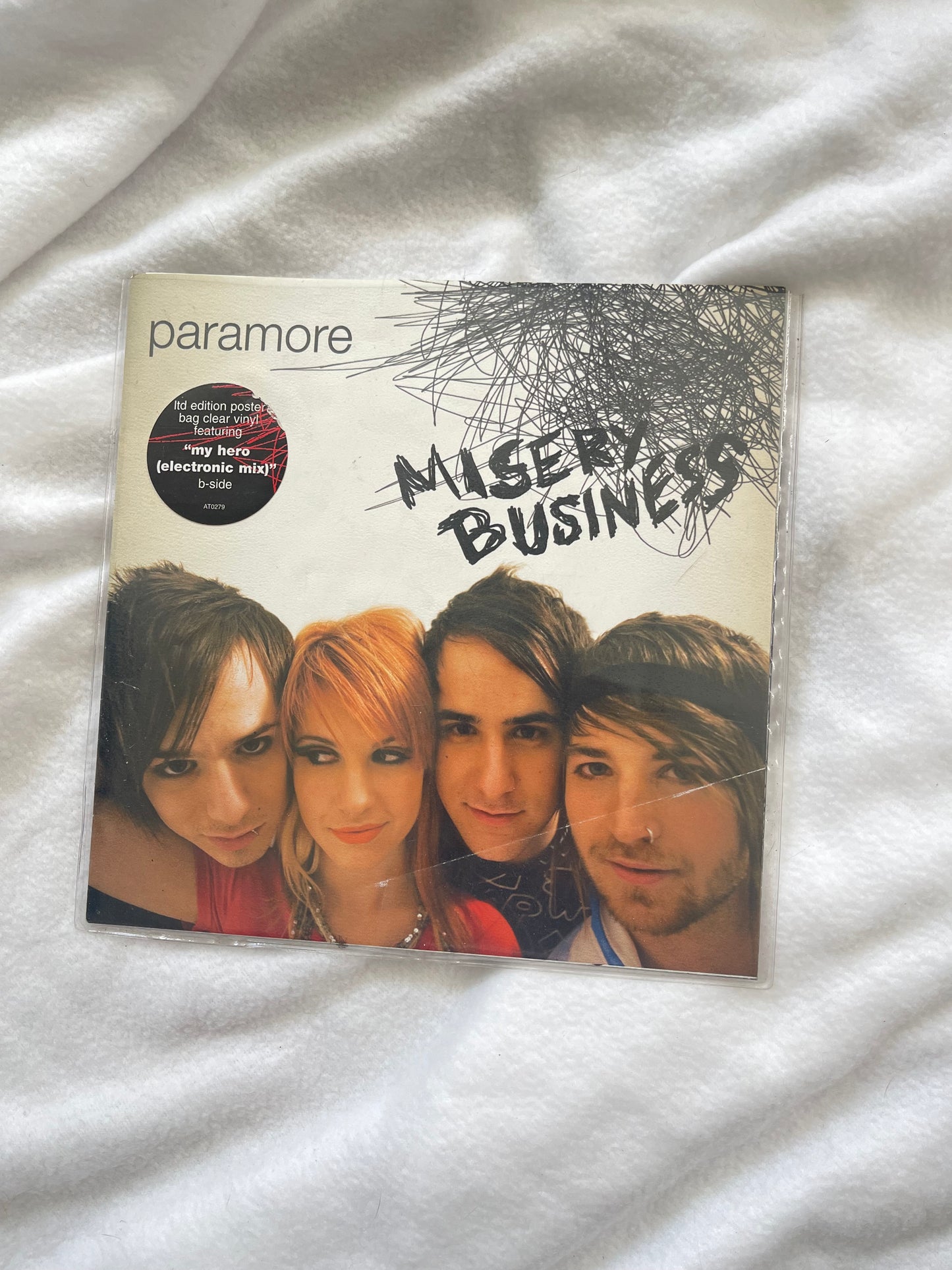 Paramore - Misery Business (limited edition “poster bag” clear vinyl)
