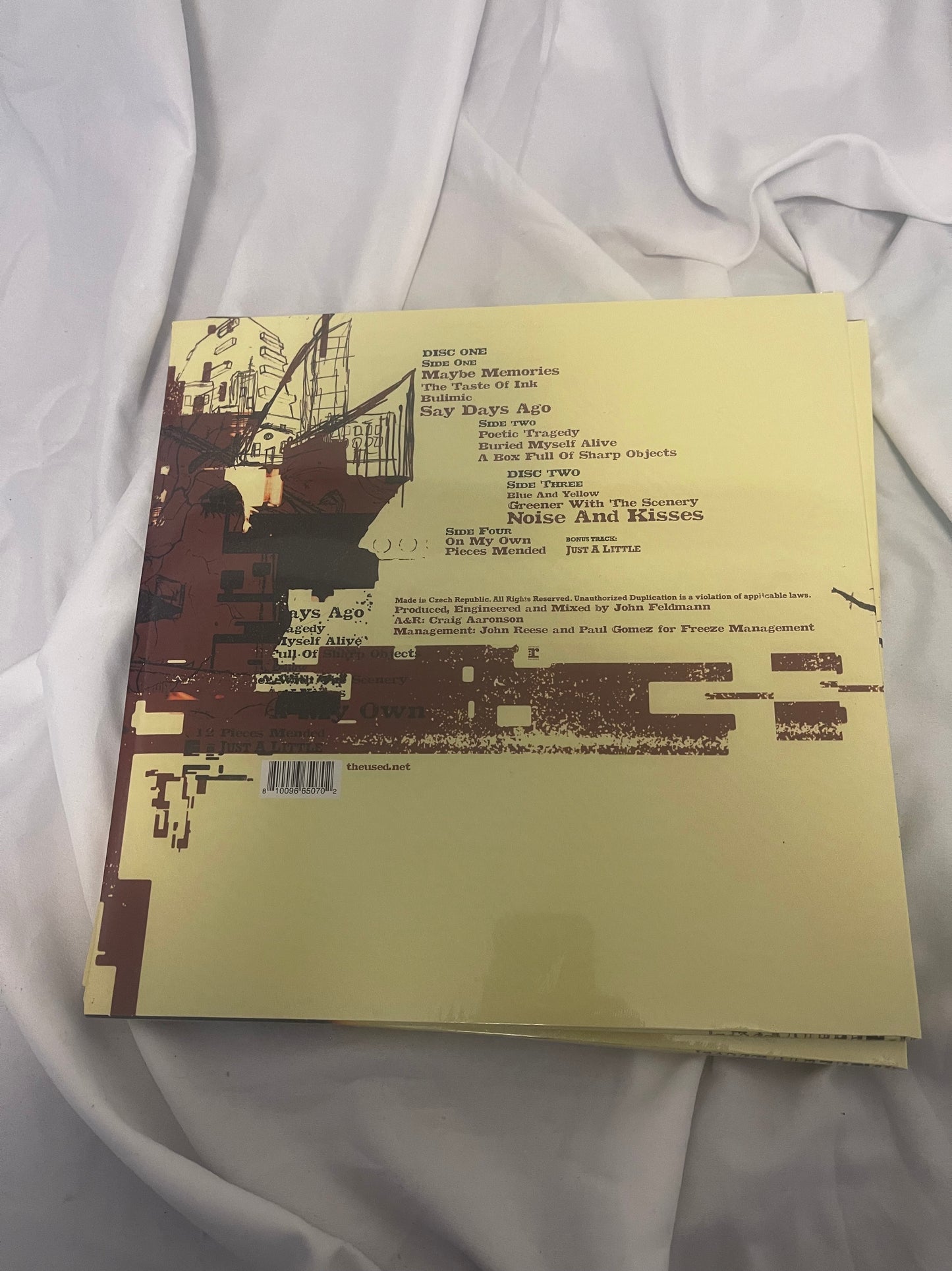 The Used - The Used (Indie Exclusive Milky Clear with Oxblood Splatter vinyl)