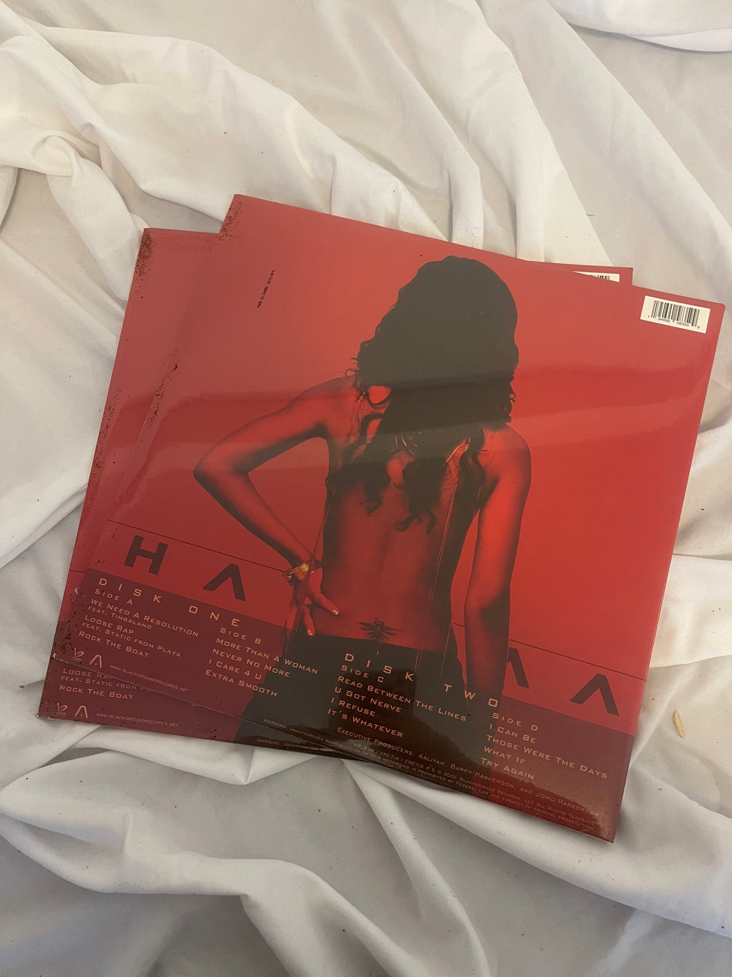 Aaliyah - Aaliyah (D2C/Blackground exclusive red translucent with gold splatter vinyl)