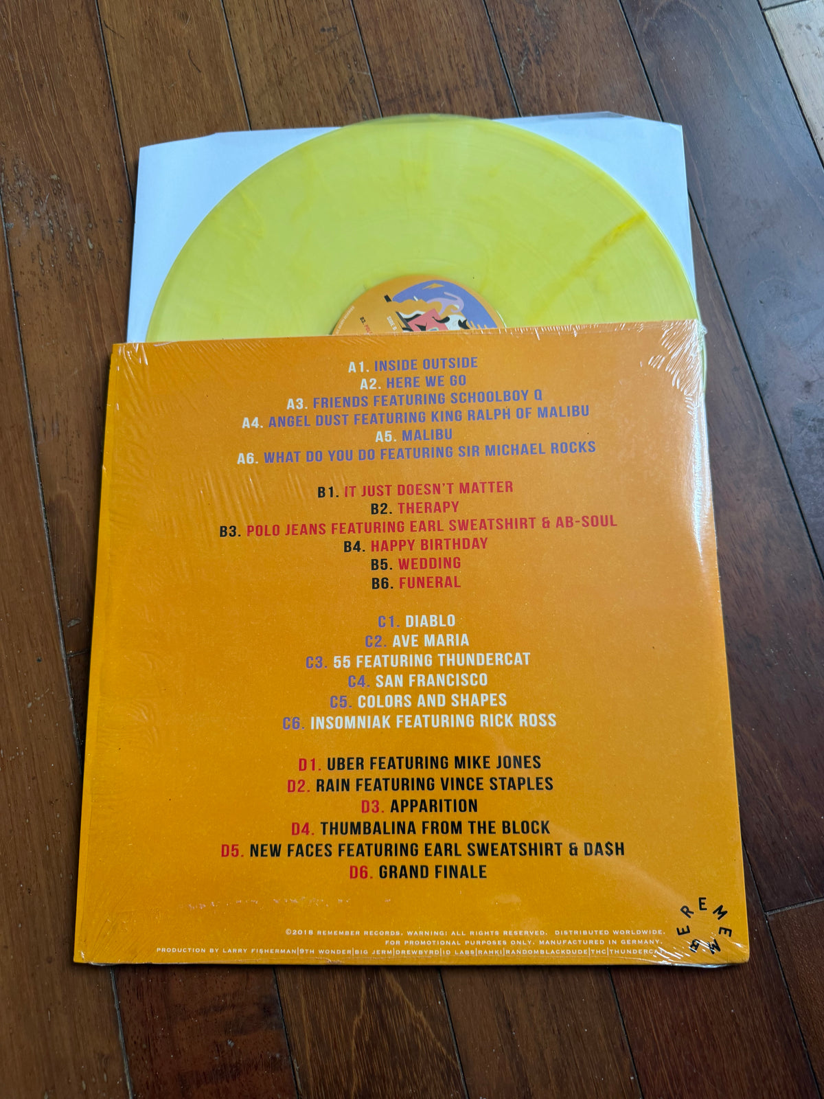 Mac Miller - Faces (hazy yellow and clear vinyl)