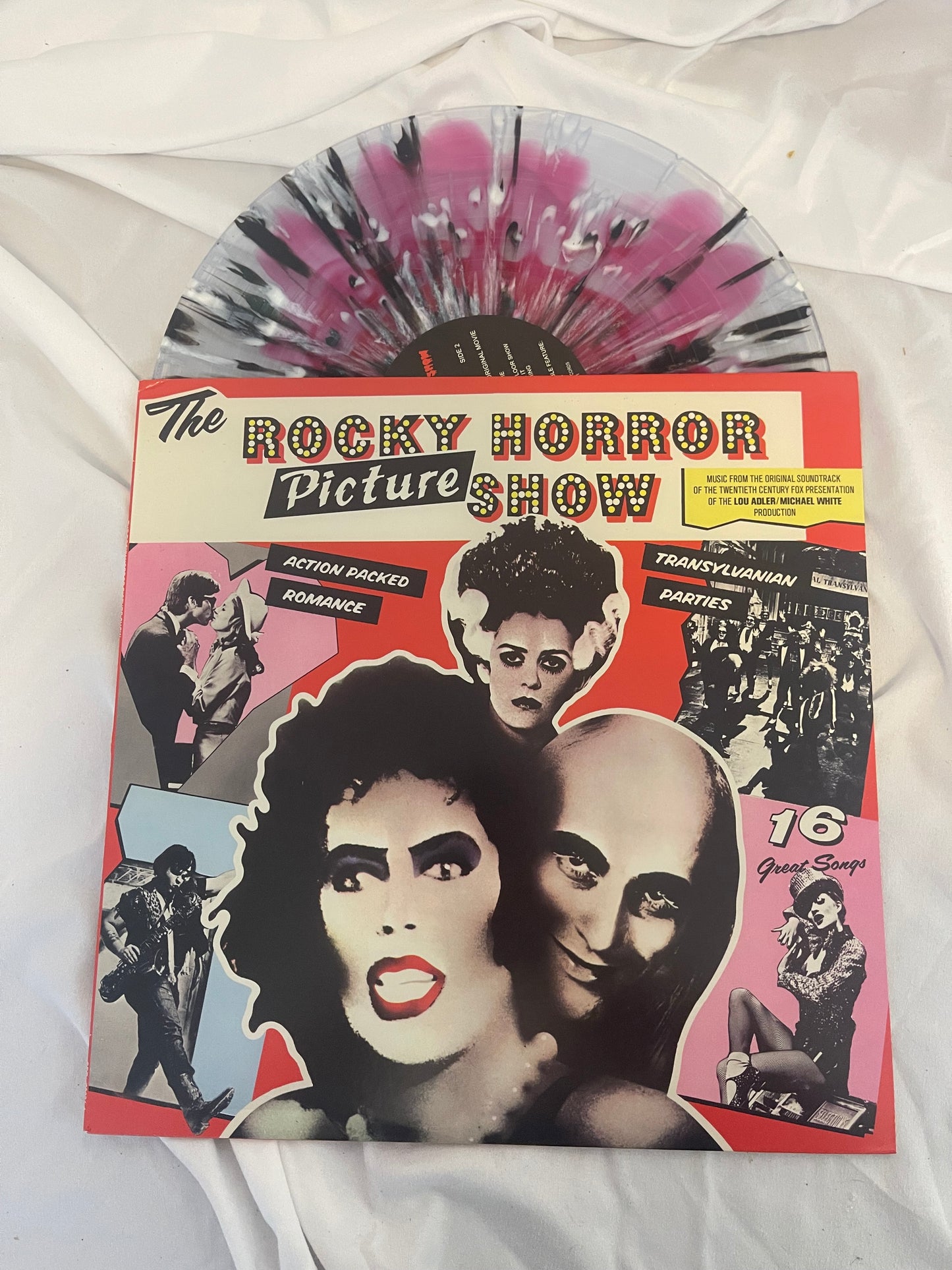 The Rocky Horror Picture Show - Soundtrack (Newbury Comics exclusive red in clear with black and white splatter vinyl)