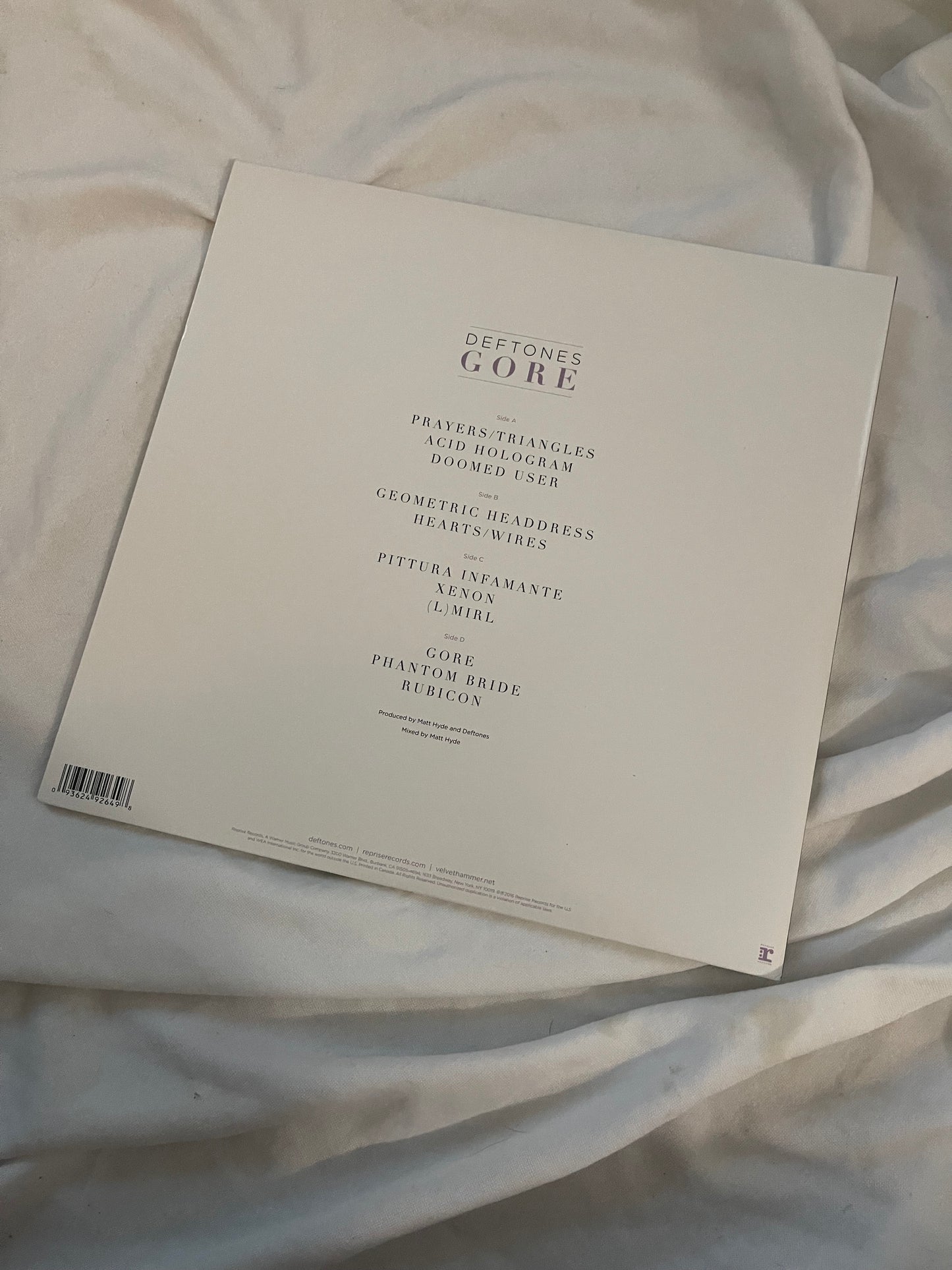Deftones - Gore (limited edition white vinyl)