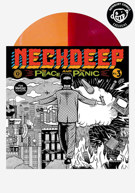 Neck Deep - The Peace And The Panic (Newbury Comics exclusive orange and red split vinyl)