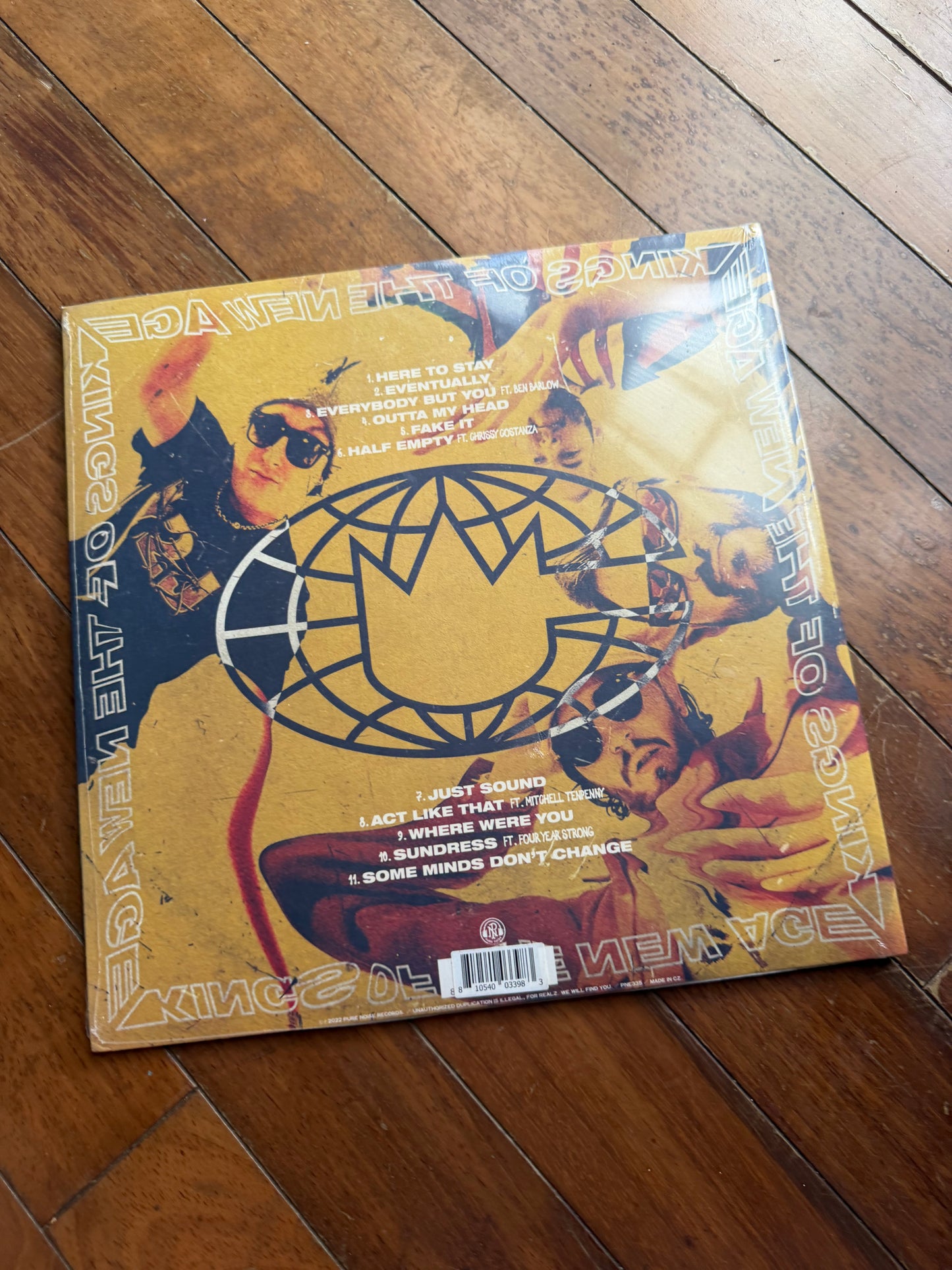 State Champs - Kings Of The New Age (Rock Sound exclusive beer/neon yellow/royal blue tri-stripe vinyl)