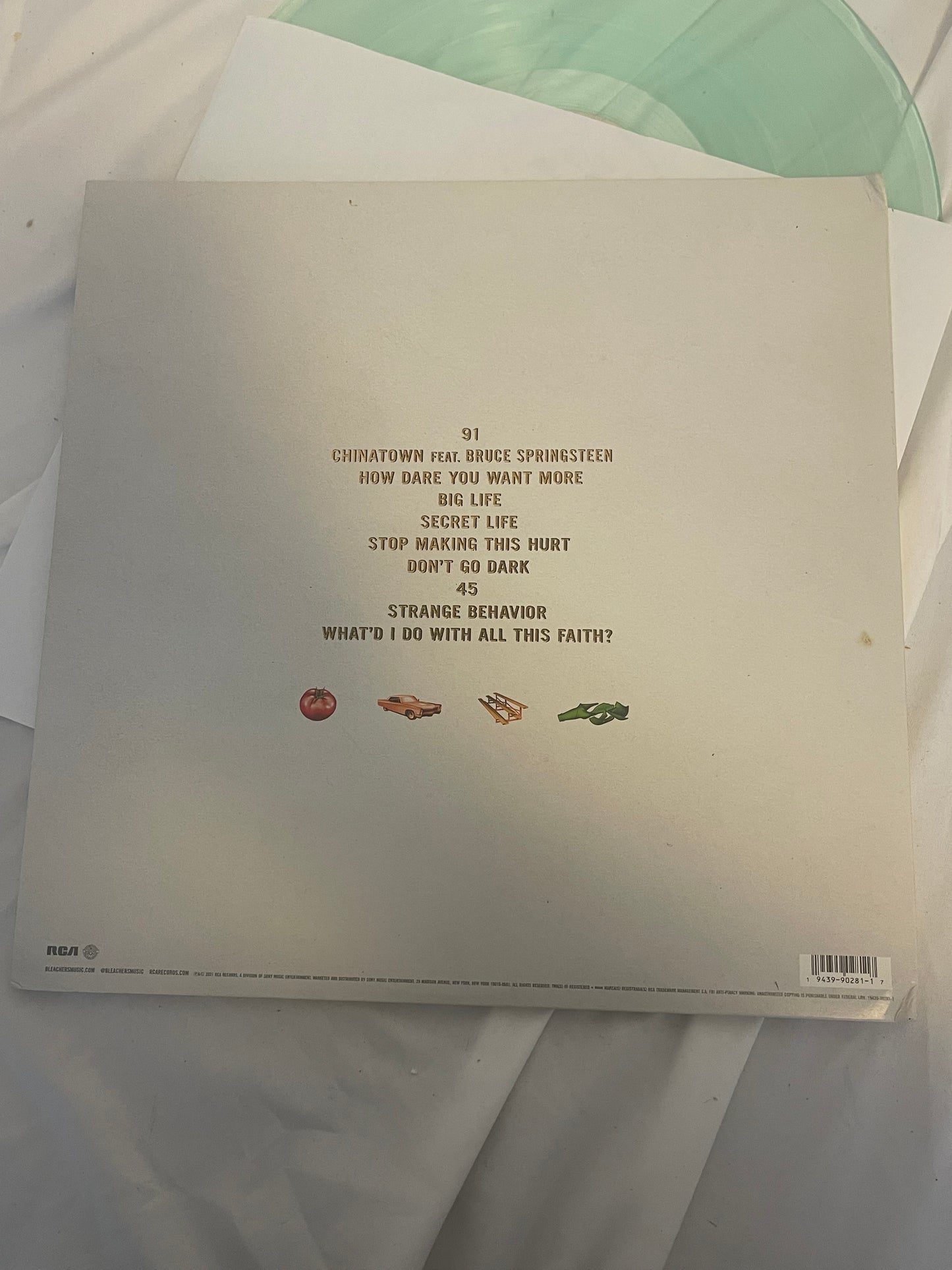 Bleachers - Take The Sadness Out Of Saturday Night (webstore exclusive Coke bottle green “leather” cover vinyl)