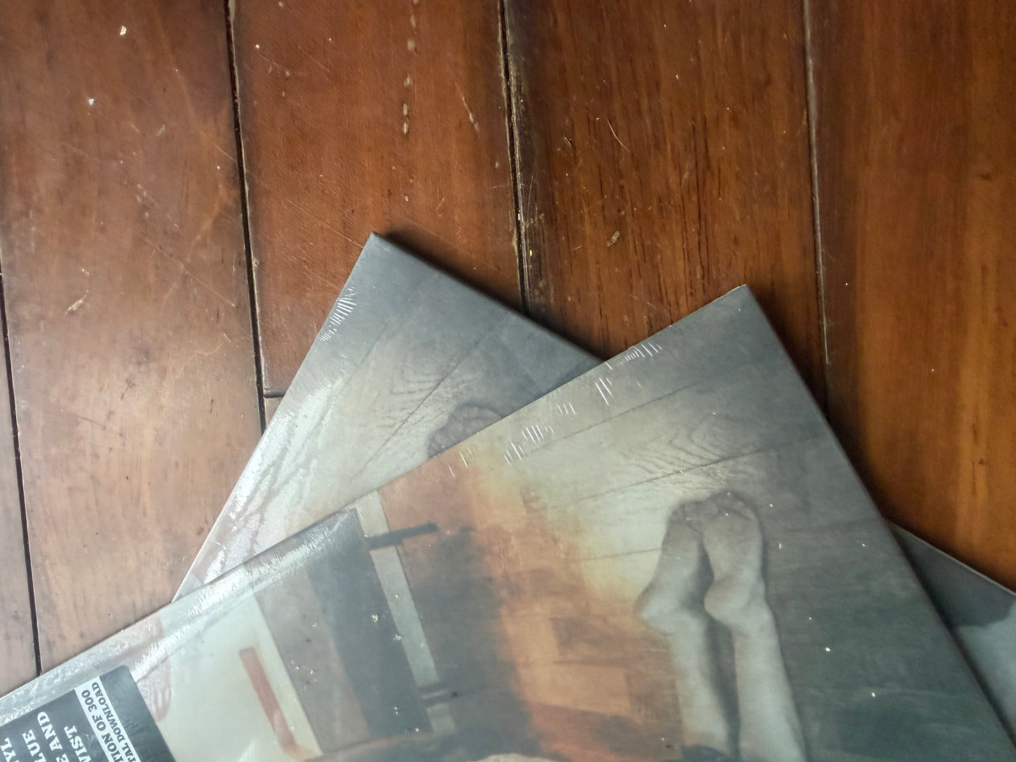 Real Friends - Torn In Two (Newbury Comics exclusive electric blue with white and grey twist vinyl)