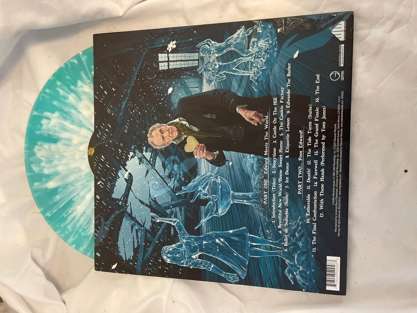 Danny Elfman - Edward Scissorhands (Soundtrack (Waxworks exclusive 40th anniversary Ice Sculpture And Snow blue with white splatter vinyl)