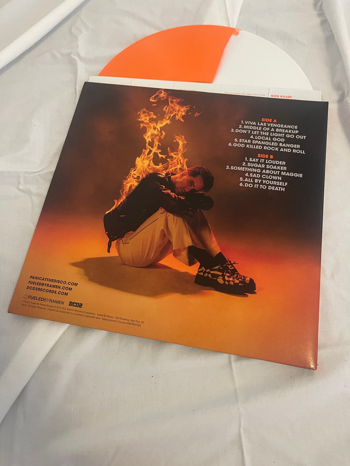 Panic! At The Disco - Viva Las Vengeance (webstore exclusive tangerine/white split vinyl)