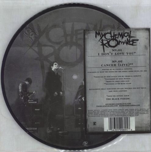 My Chemical Romance - I Don’t Love You (limited edition 7” picture disc vinyl) (Cancer Live b-side)