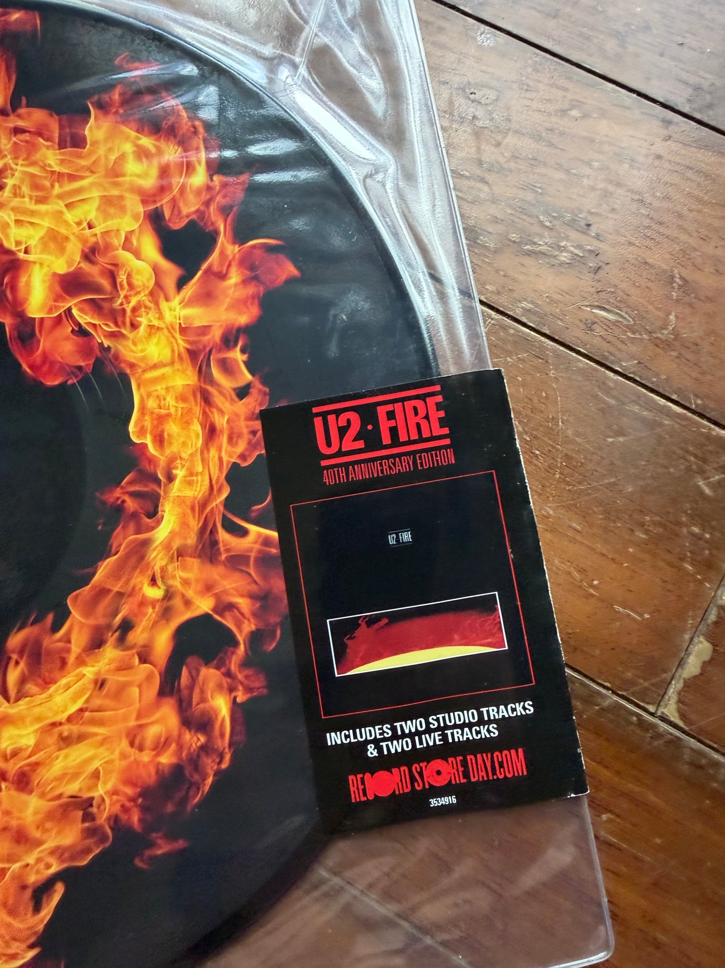 U2 - Fire (Record Store Day exclusive picture disc vinyl)