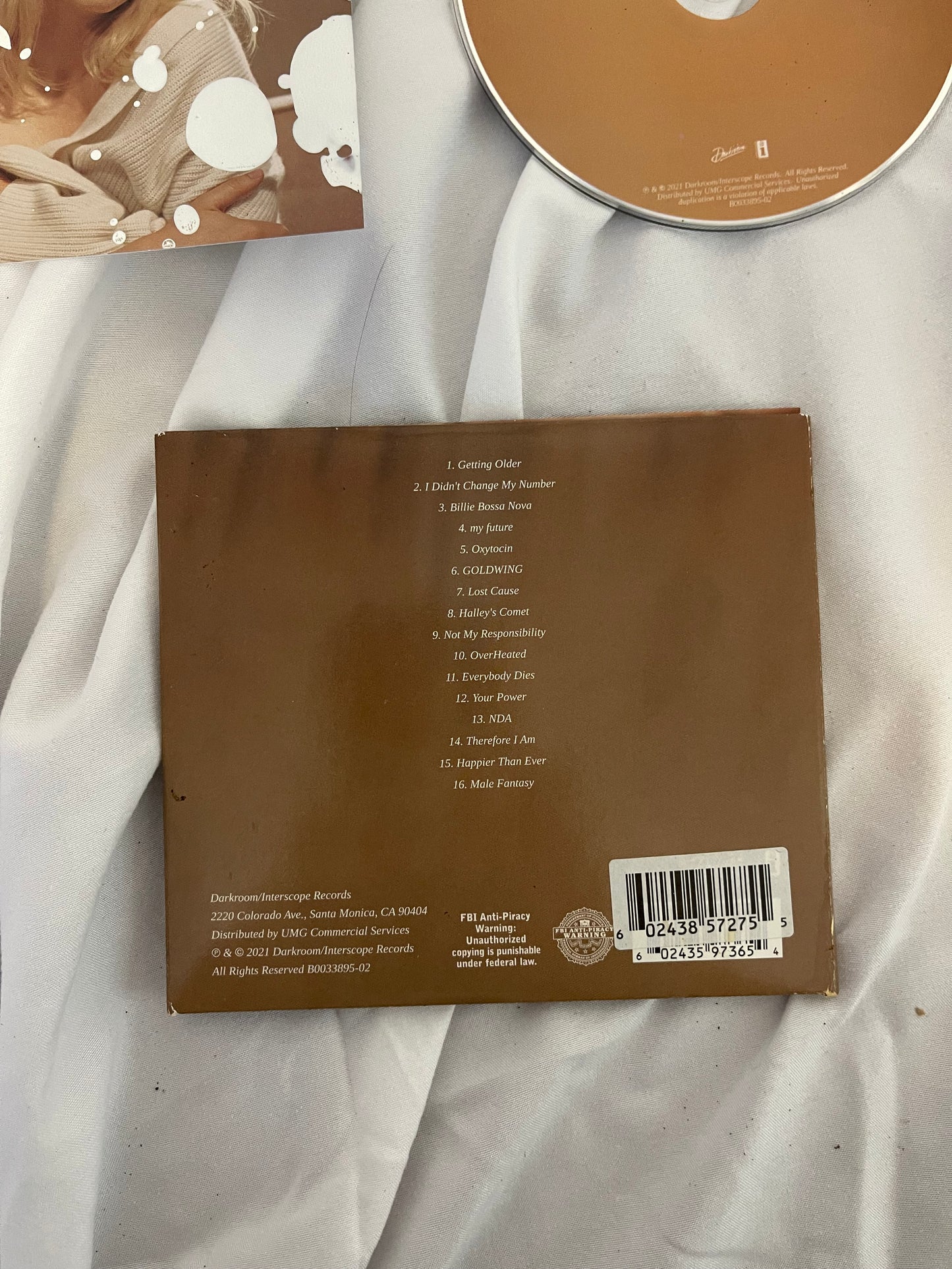 Billie Eilish - Happier Than Ever (webstore exclusive splatter painted CD)