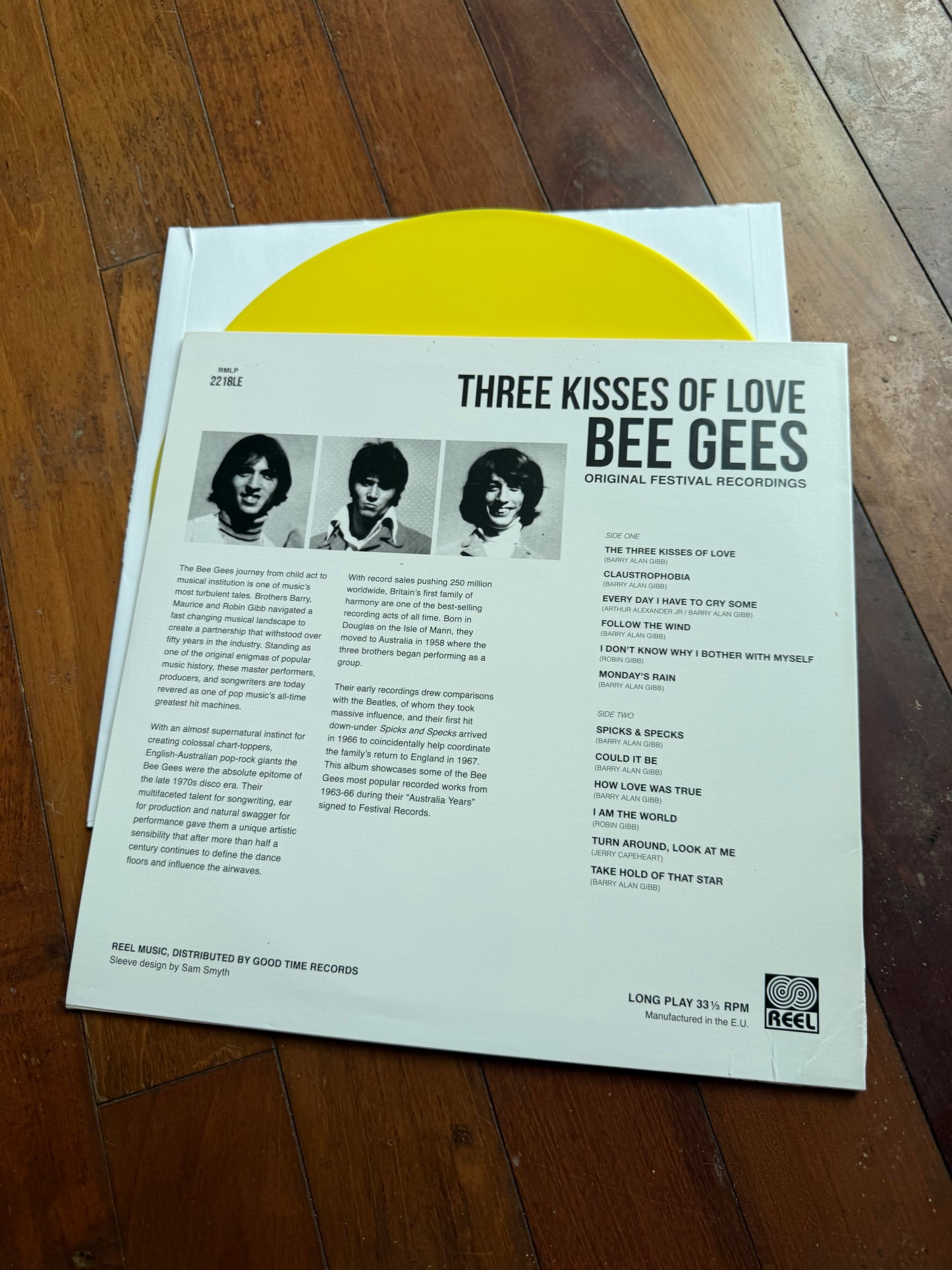 Bee Gees - Three Kisses Of Love (Record Store Day exclusive yellow vinyl)