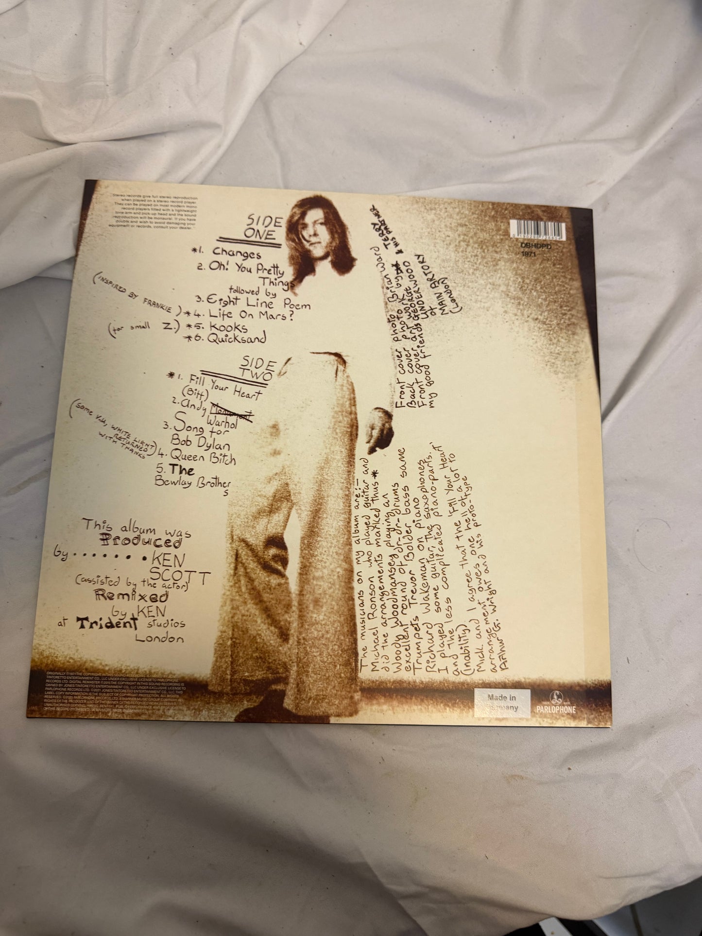 David Bowie - Hunky Dory (exclusive picture disc vinyl)
