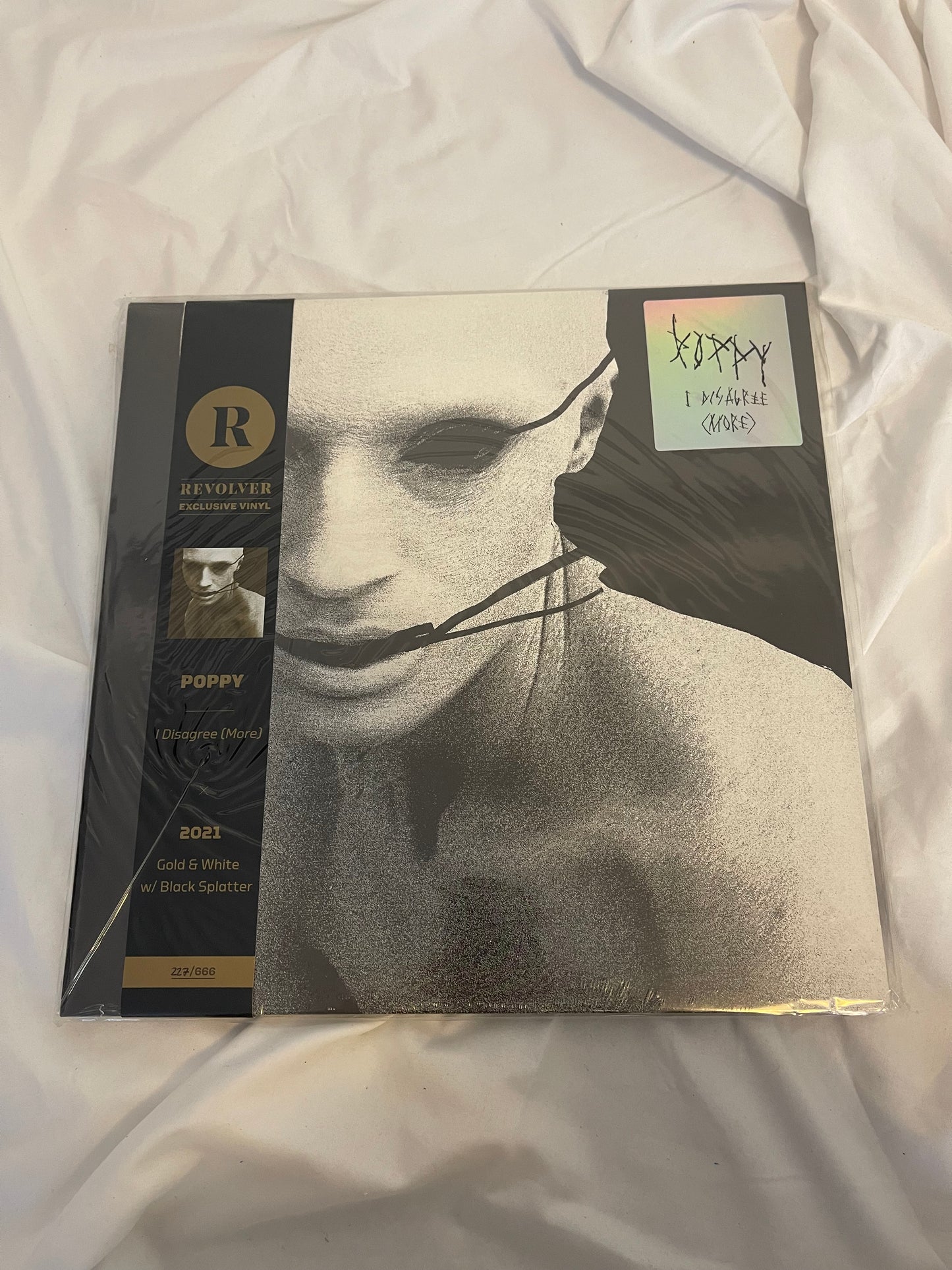 Poppy - I Disagree (More) (227) (gold and white with black splatter revolver exclusive vinyl)