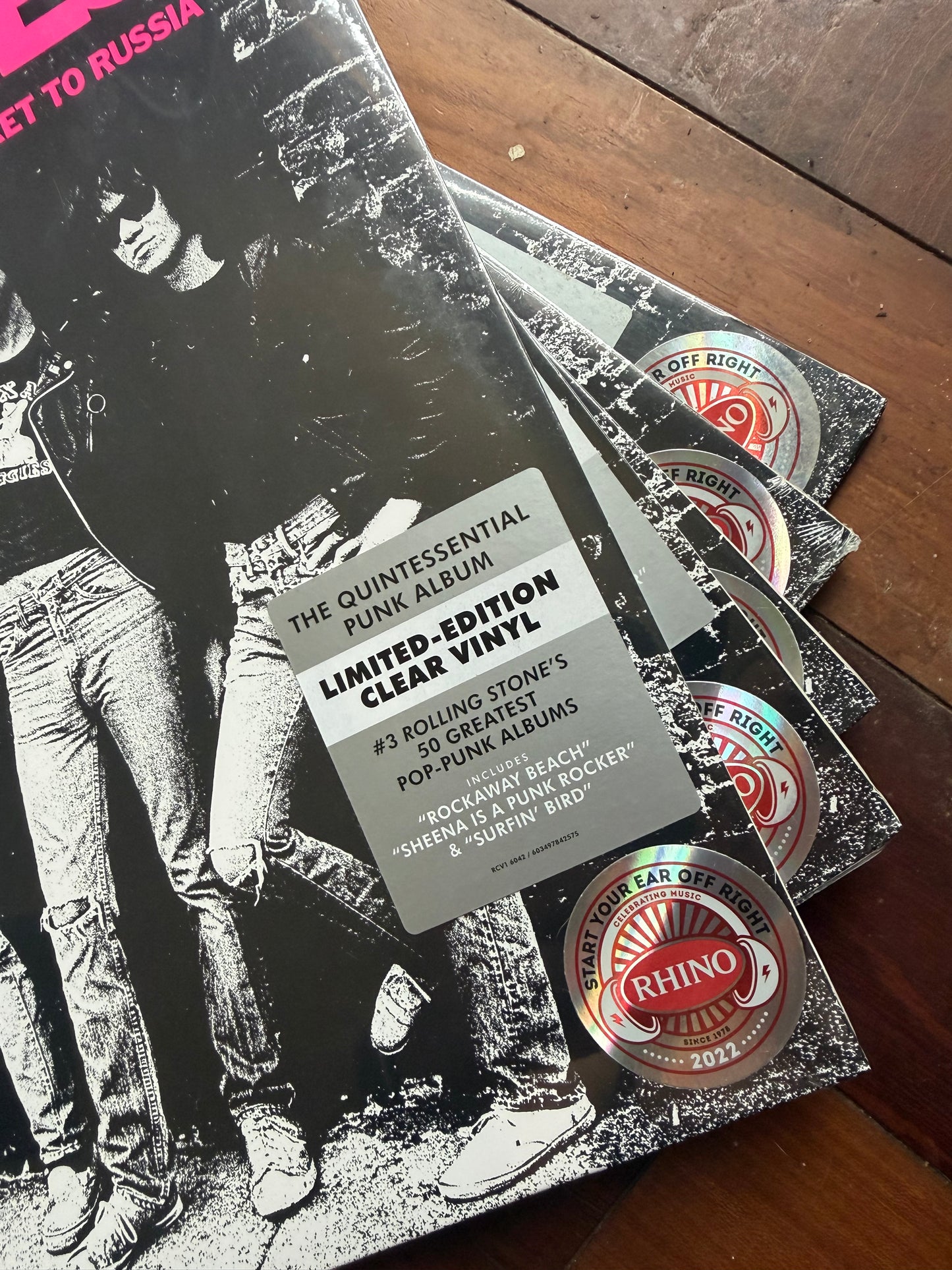 The Ramones - Rocket To Russia (exclusive clear vinyl)