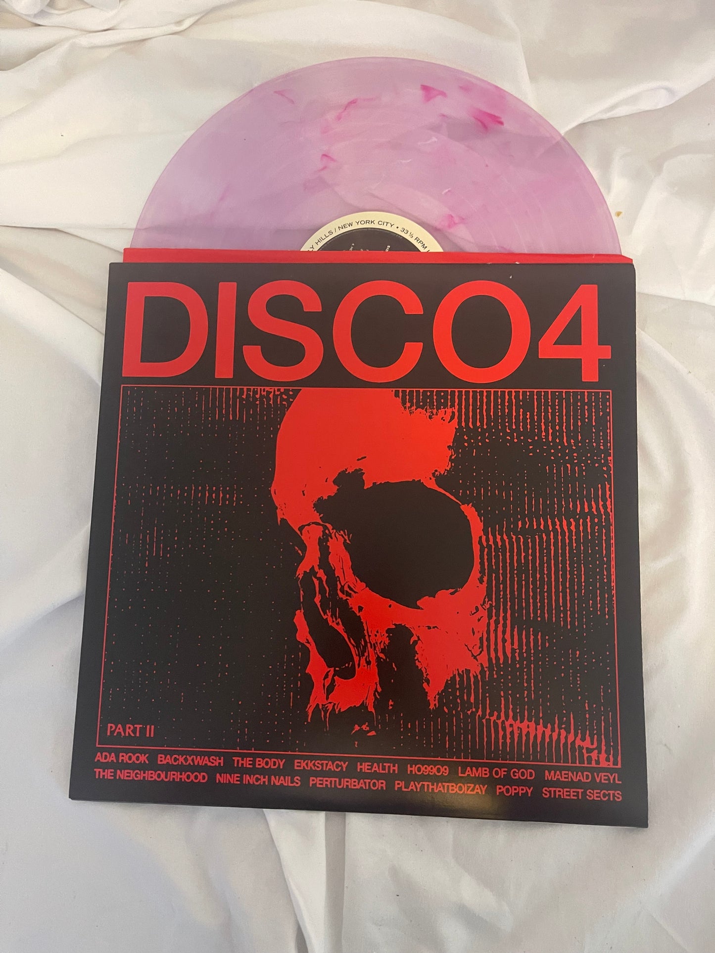 HEALTH - Disco4 :: Part II (BrooklynVegan/ revolver exclusive pink with pink and white swirls vinyl)