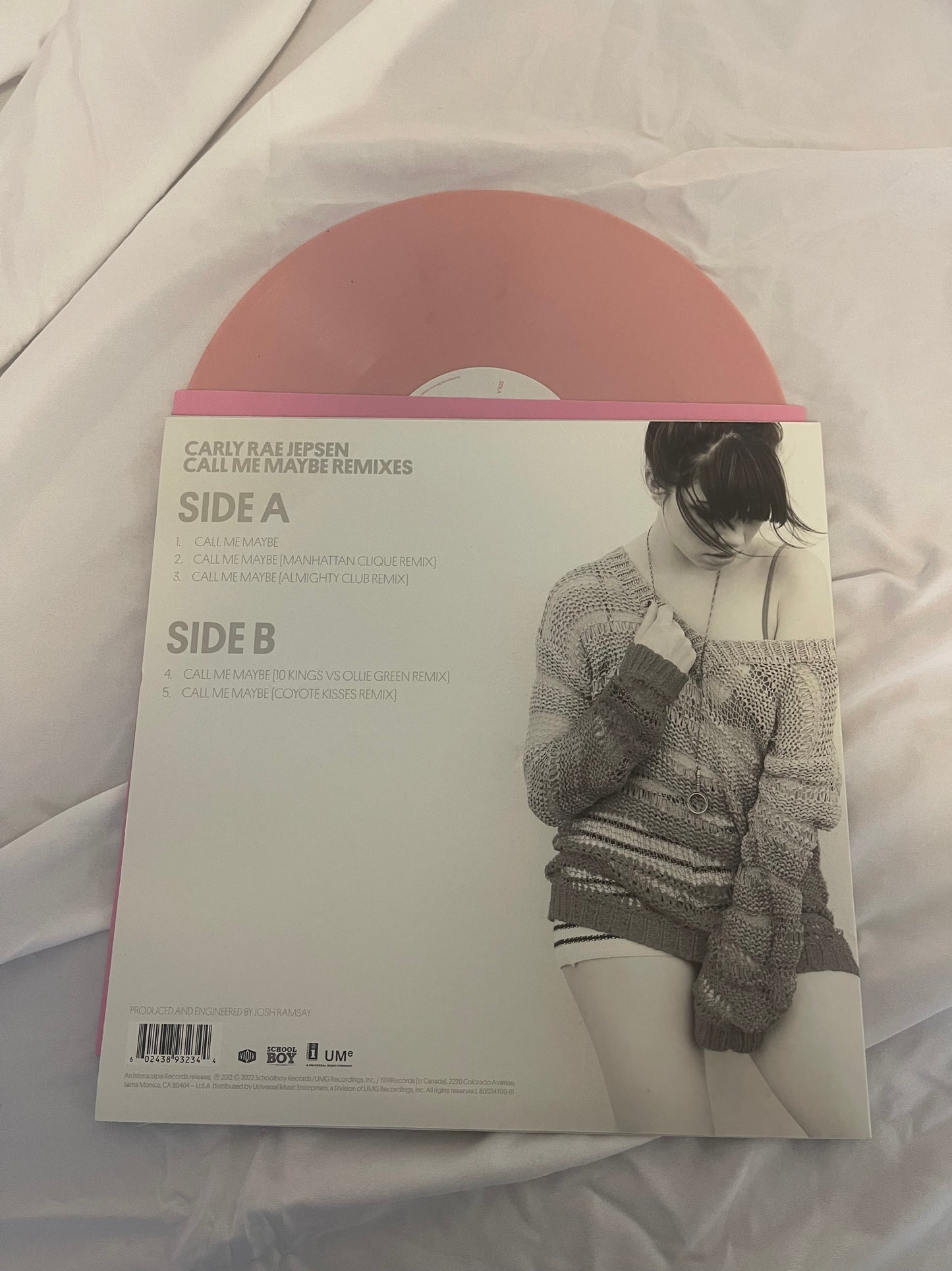 Carly Rae Jepsen - Call Me Maybe (Remixes) (exclusive pink marble vinyl)