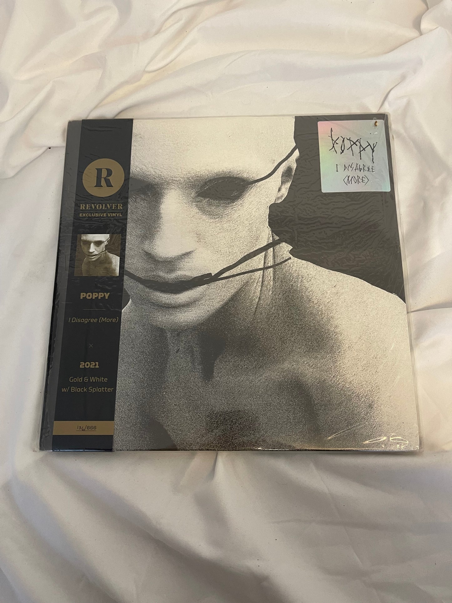 Poppy - I Disagree (More) (176) (gold and white with black splatter revolver exclusive vinyl)