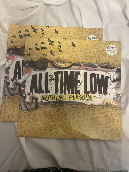 All Time Low - Nothing Personal (The Hard Times exclusive yellow with black and pink splatter vinyl)