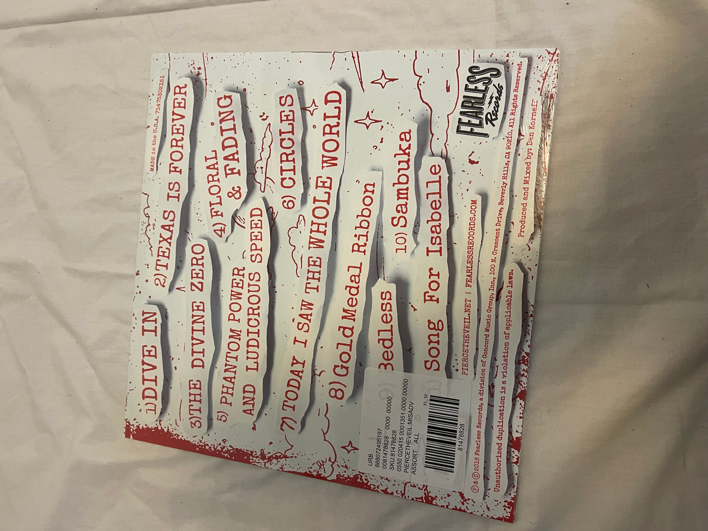 Pierce The Veil - Misadventures (Urban Outfitters exclusive “bloodshot” vinyl)