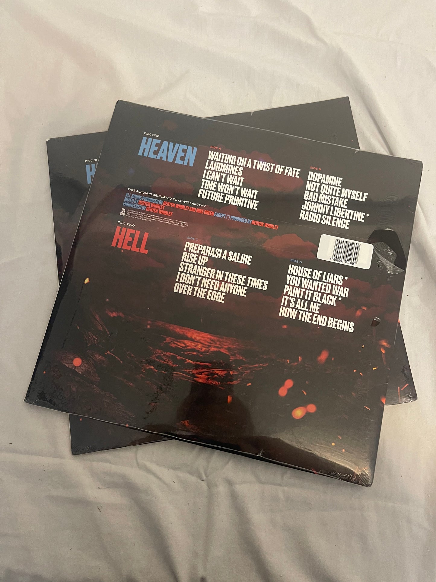 Sum 41 - Heaven :x: Hell (Brooklyn Vegan/ Alternative Press/Revolver exclusive black and grey smush with red and blue splatter vinyl)