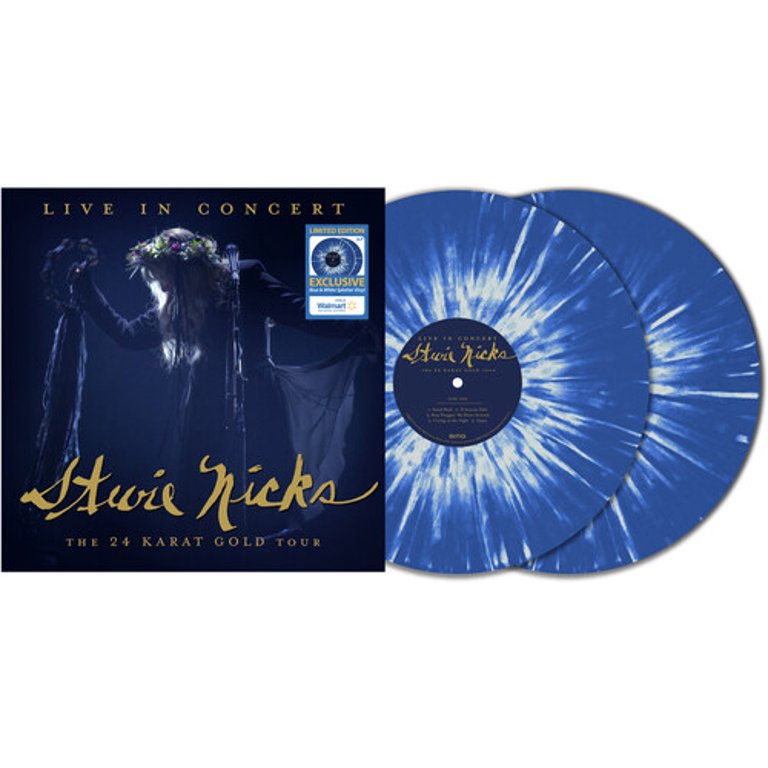 Stevie Nicks - Live In Concert, The 24 Karat Gold Tour (Walmart exclusive blue and white splatter vinyl)