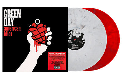 Green Day - American Idiot (white marble/red marble vinyl)