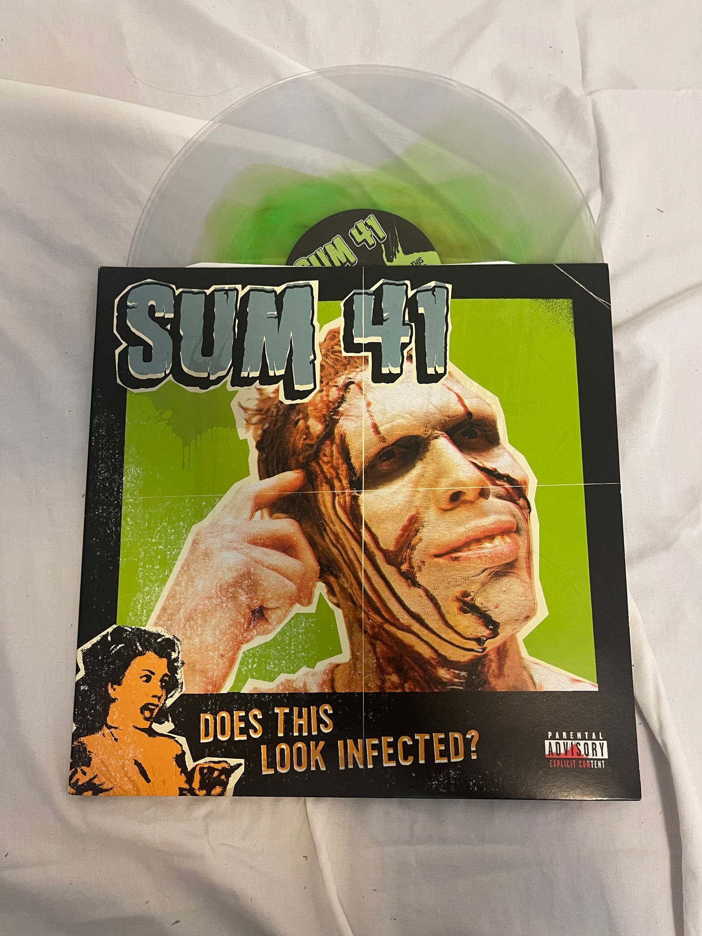 Sum 41 - Does This Look Infected? (15th anniversary edition clear with marbled green blob vinyl)