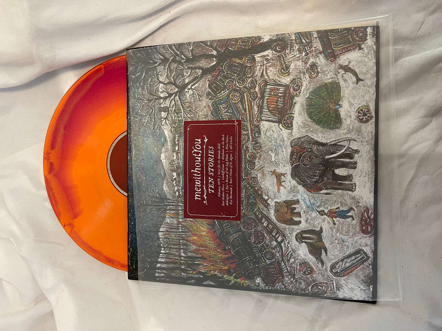 mewithoutYou - Ten Stories (exclusive firebox red/orange A/B merge vinyl)