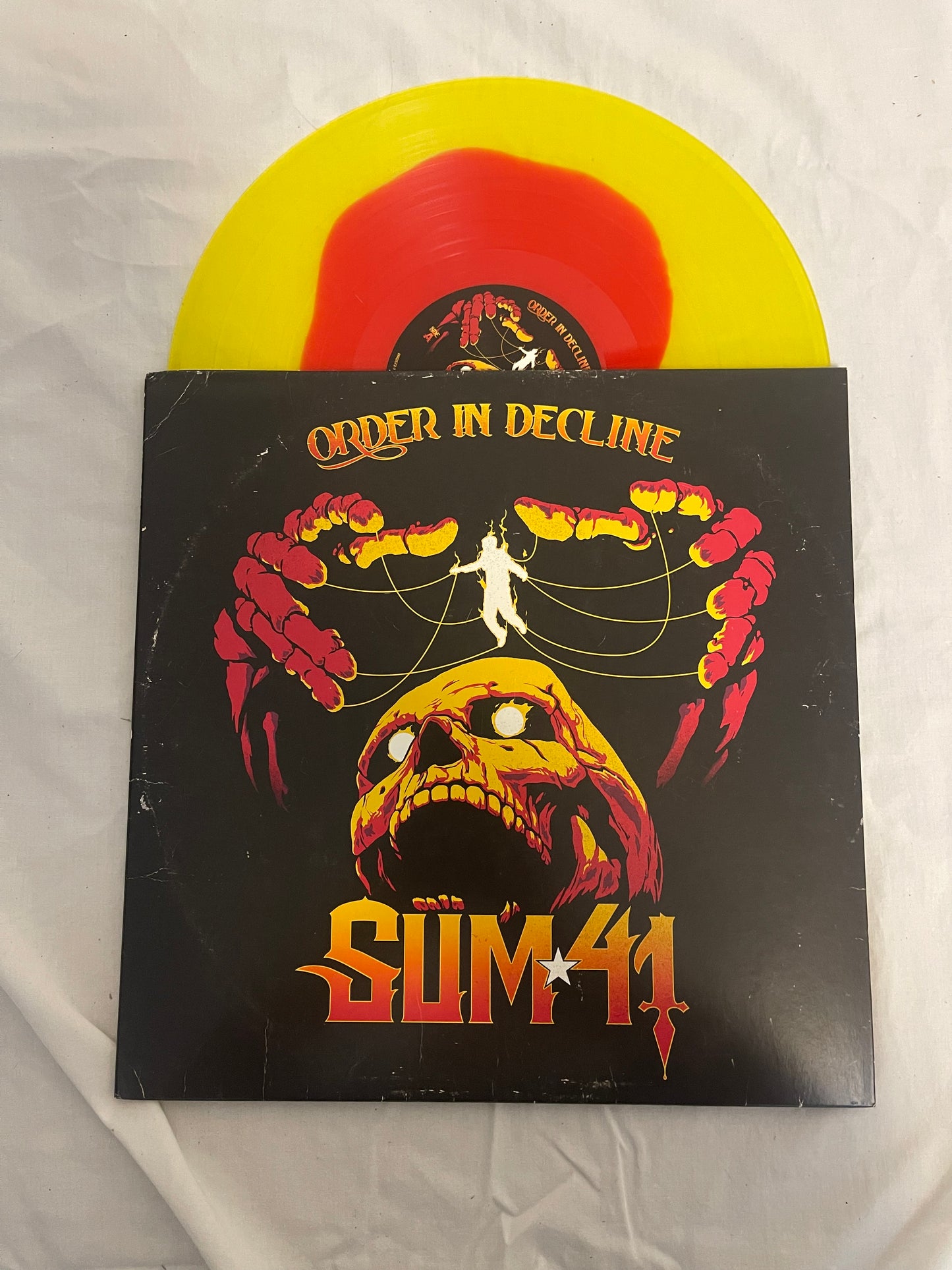 Sum 41 - Order In Decline (Urban Outfitters exclusive red inside yellow vinyl)