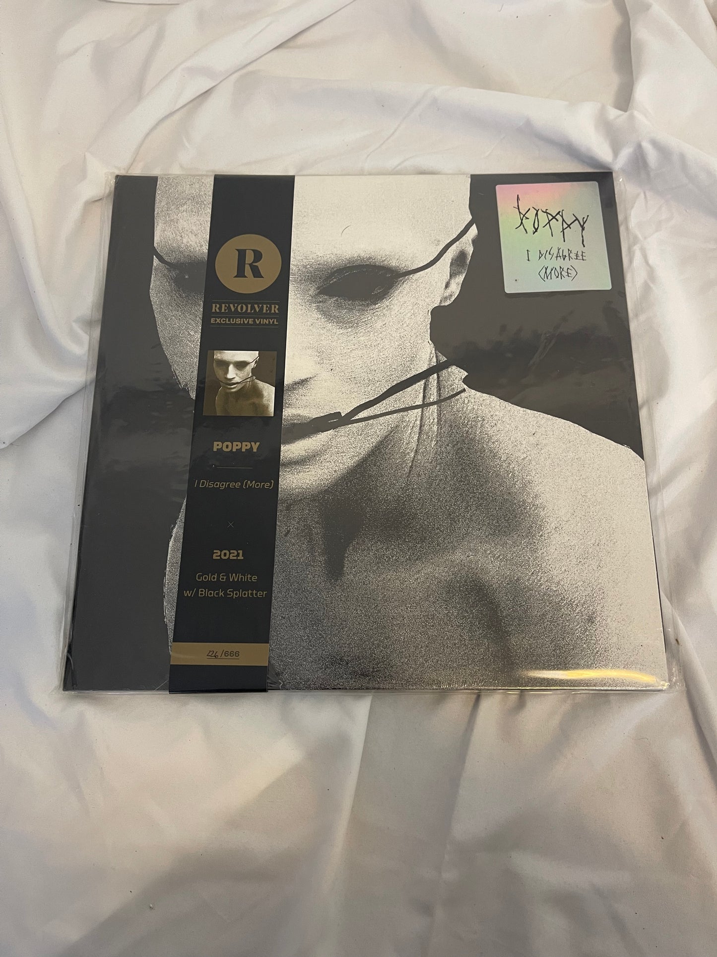 Poppy - I Disagree (More) (226) (gold and white with black splatter revolver exclusive vinyl)