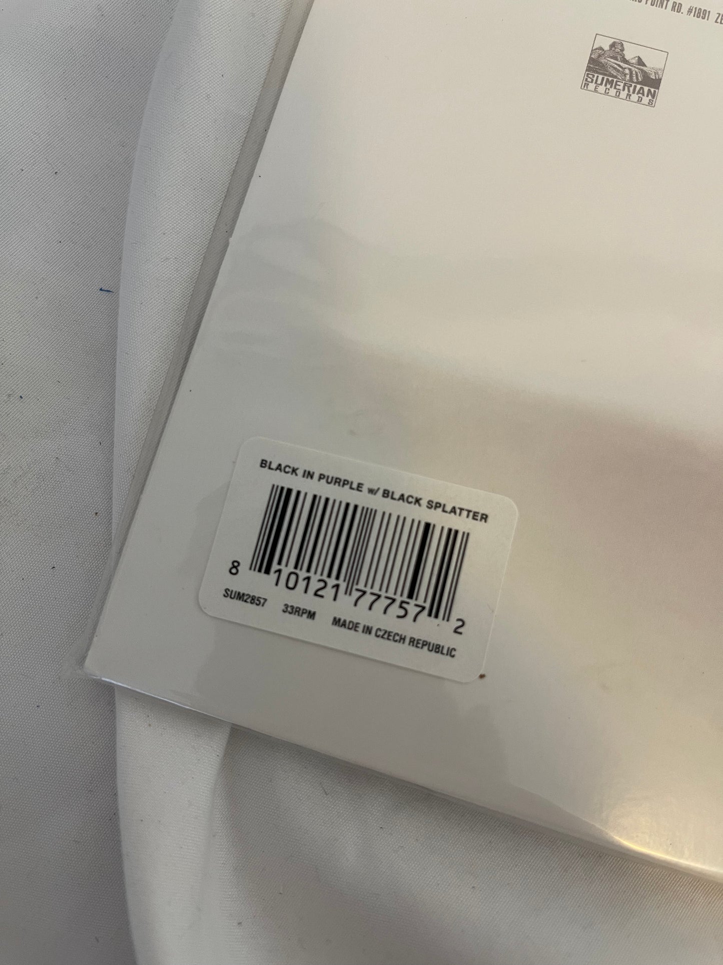 Poppy - Zig (Exclusive black inside transparent purple with heavy black splatter vinyl)