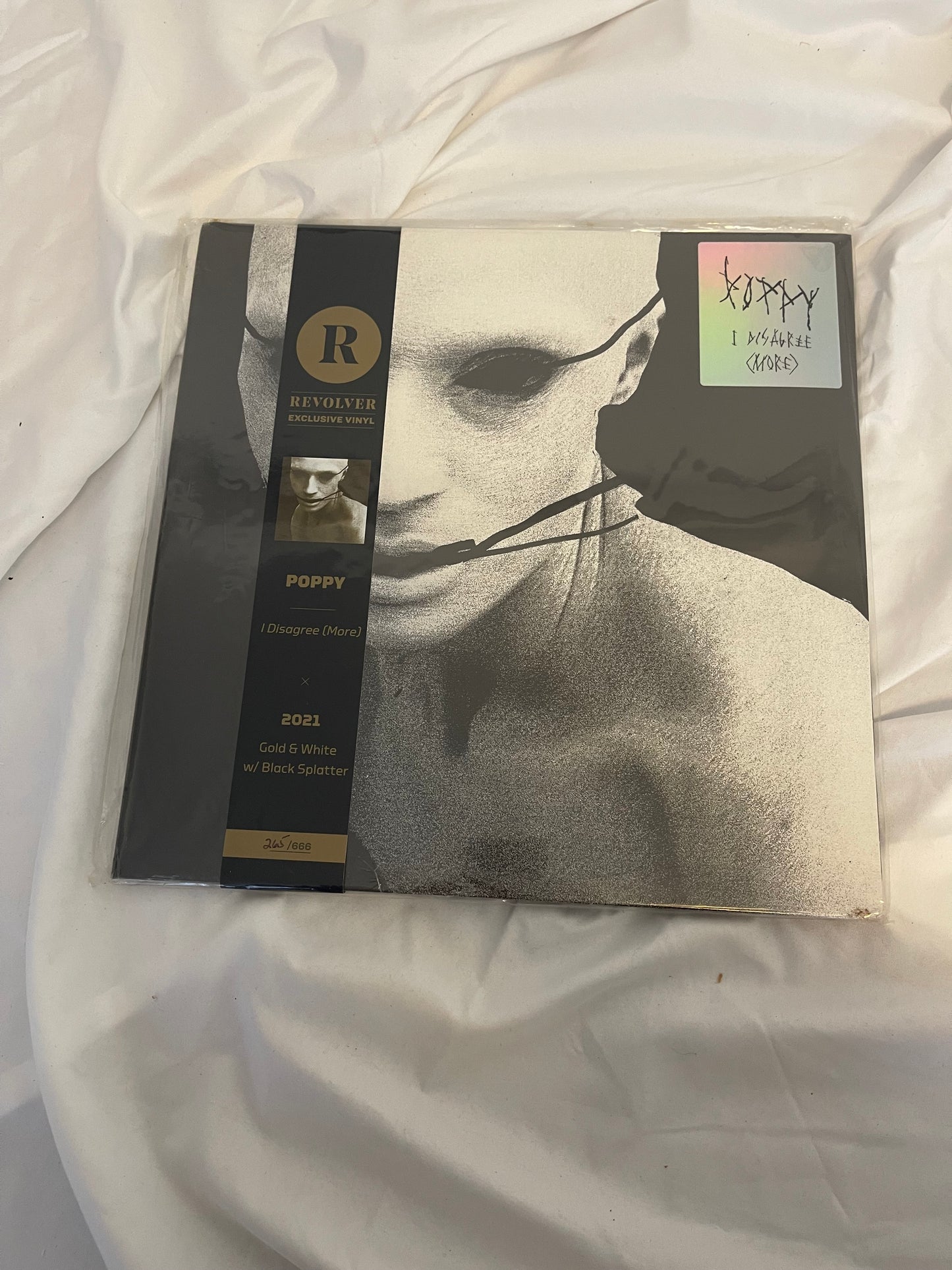 Poppy - I Disagree (More) (265) (gold and white with black splatter revolver exclusive vinyl)