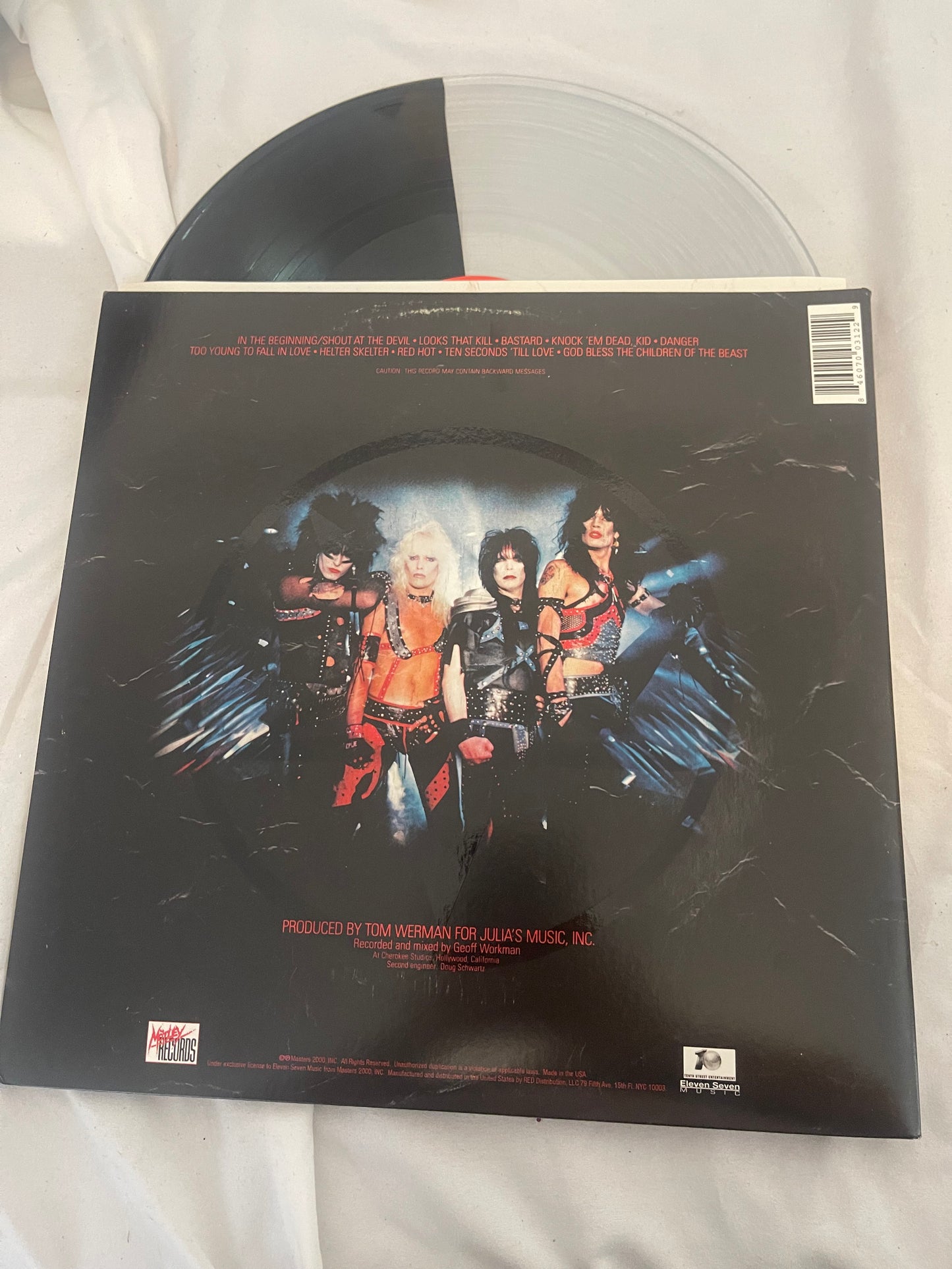 Motley Crue - Shout At The Devil (Newbury Comics exclusive black/clear split vinyl)