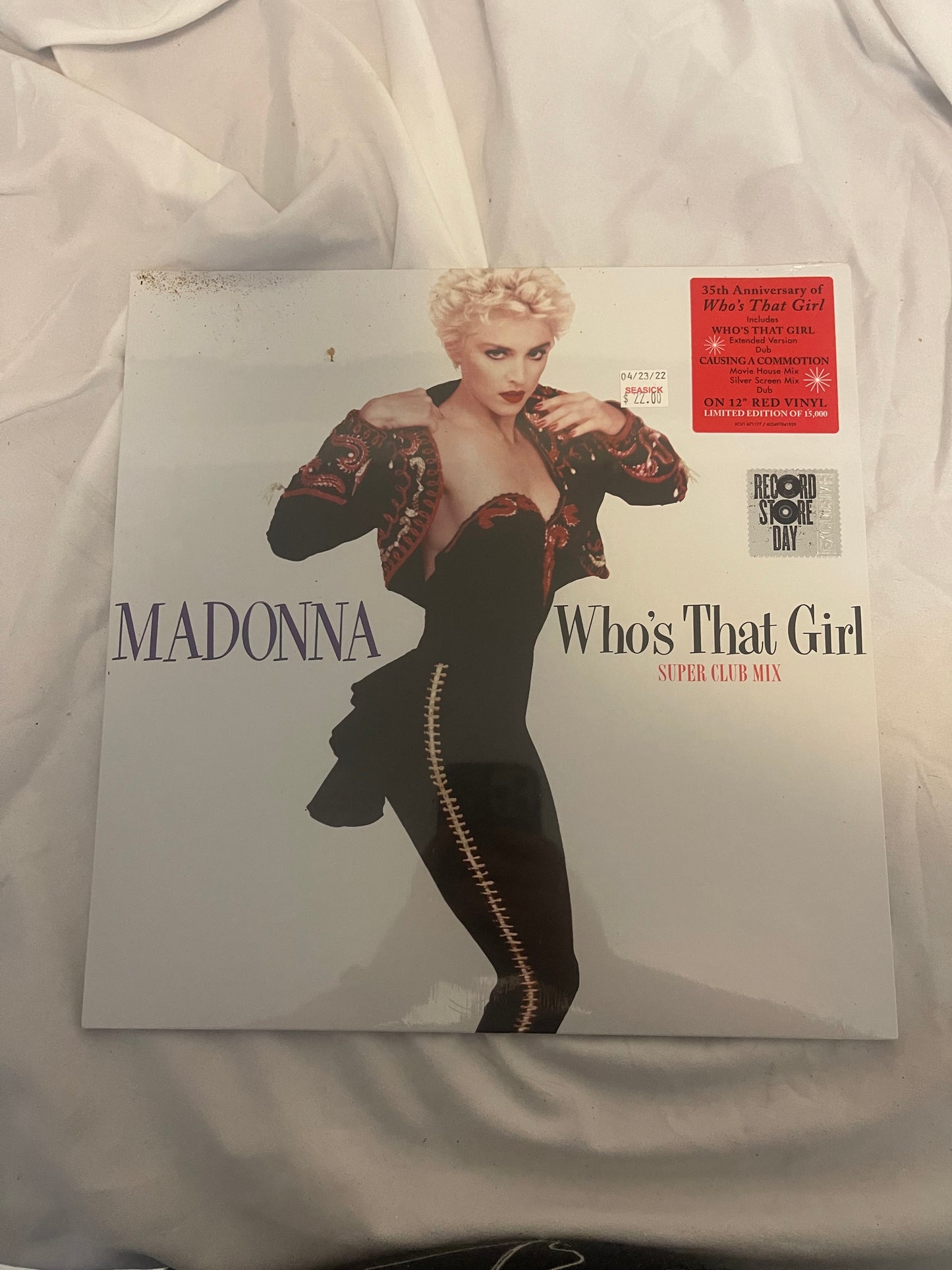 Madonna - Who’s That Girl (Super Club Mix) (35th Anniversary Record Store Day exclusive red vinyl)